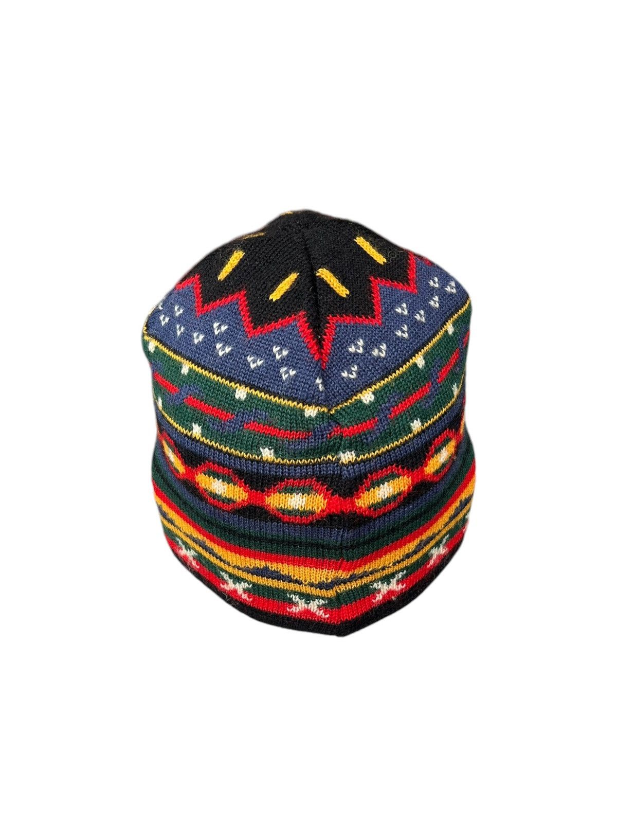 Japanese Brand × Kapital × Vintage Vintage Style Knitt Rare Design Beanie Hats ☠️ Size ONE SIZE - 4 Thumbnail