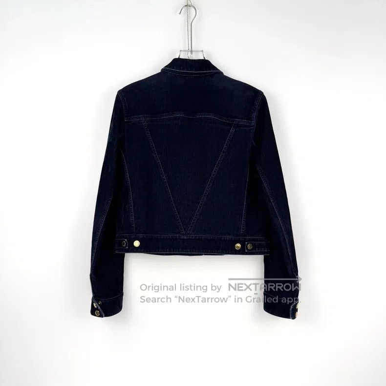 Louis Vuitton Louis Vuitton Washed dark blue gold button denim jacket Size M / US 6-8 / IT 42-44 - 4 Thumbnail