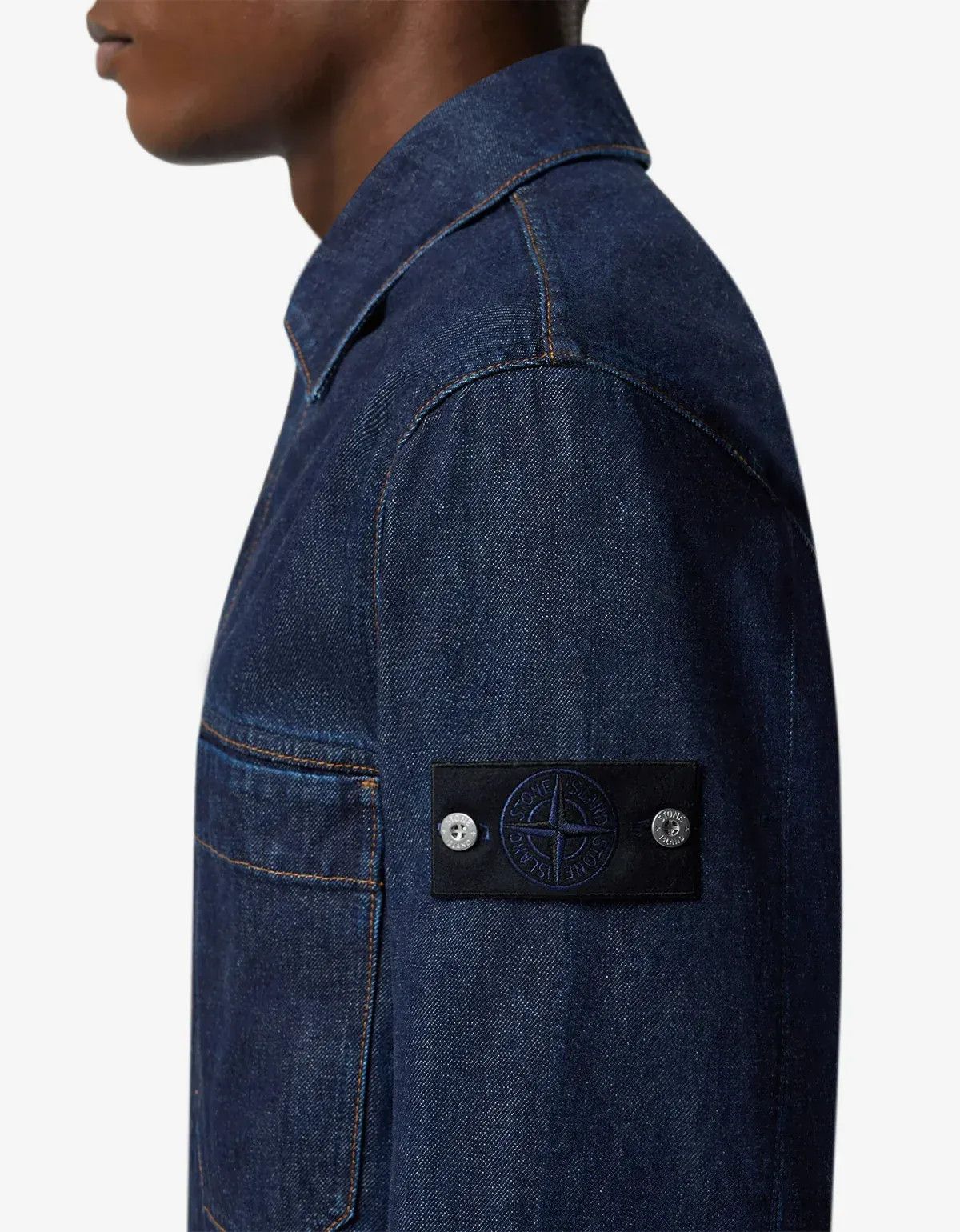 Stone Island Stone Island Denim Research Indigo Denim-Rinsed Coach Jacket Size US XL / EU 56 / 4 - 3 Thumbnail