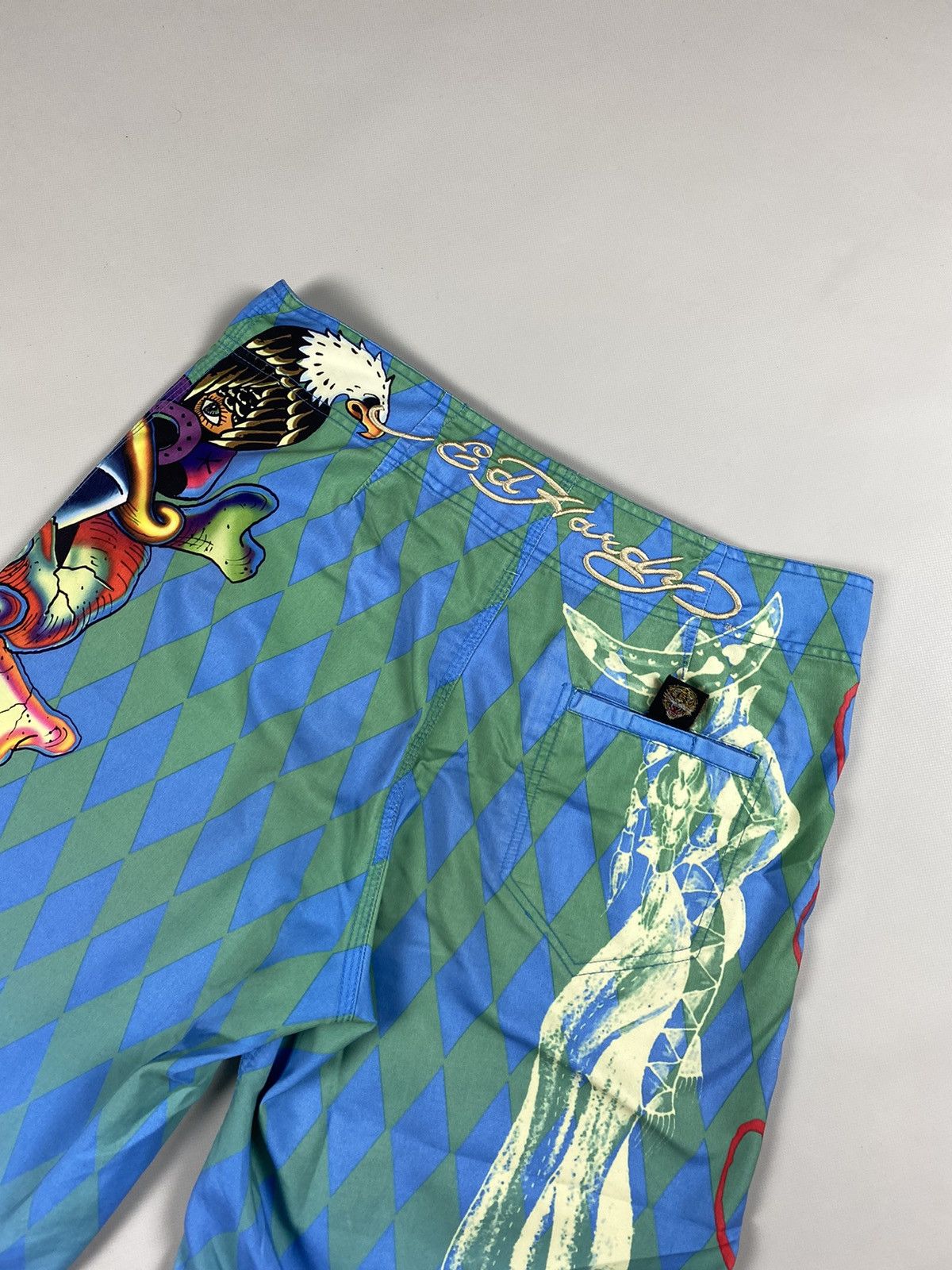 Ed Hardy Ed Hardy Y2K men’s overprinted surf swim shorts size ~ 32 Size US 32 / EU 48 - 21 Thumbnail