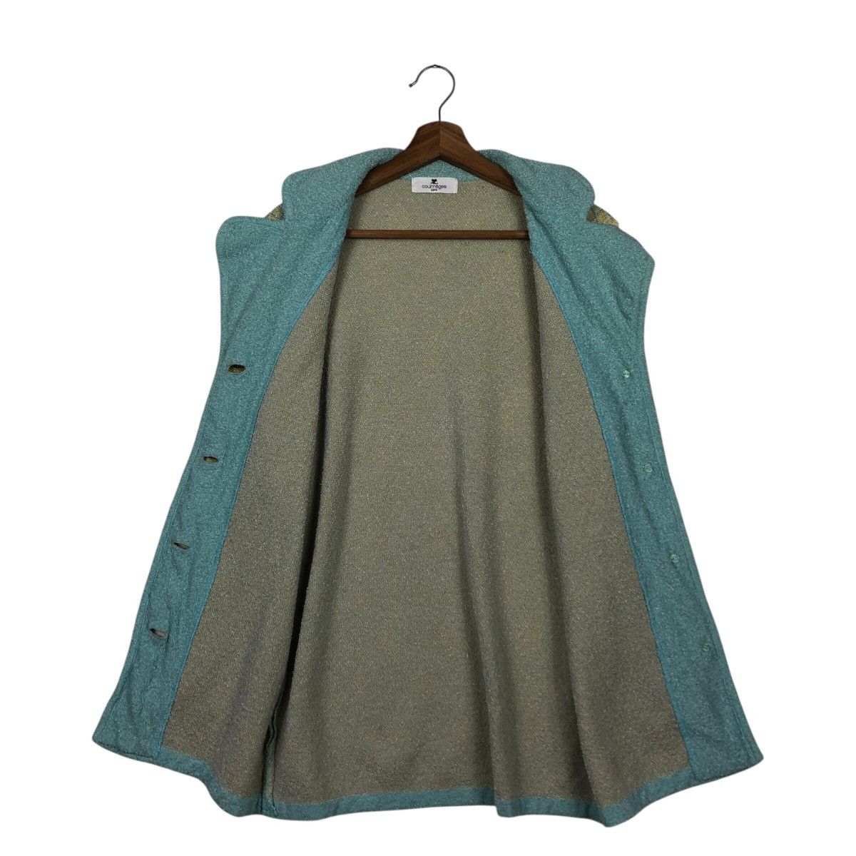 Japanese Brand 📌Vintage Tweed Jacket Design Courreges Paris Issey Miyake Size M / US 6-8 / IT 42-44 - 14 Thumbnail