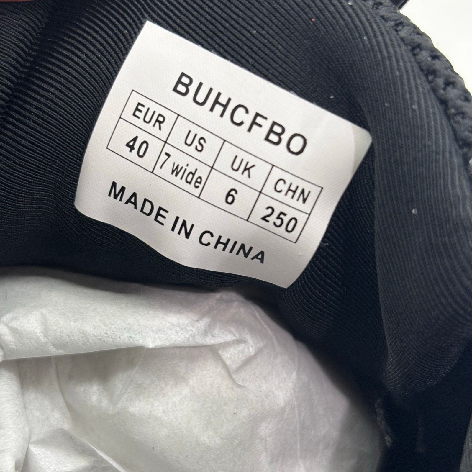 Other Buhcfbo Men’s Size 7 Black Comfort Lace Up Sneakers Comfort Size US 7 / EU 40 - 3 Thumbnail