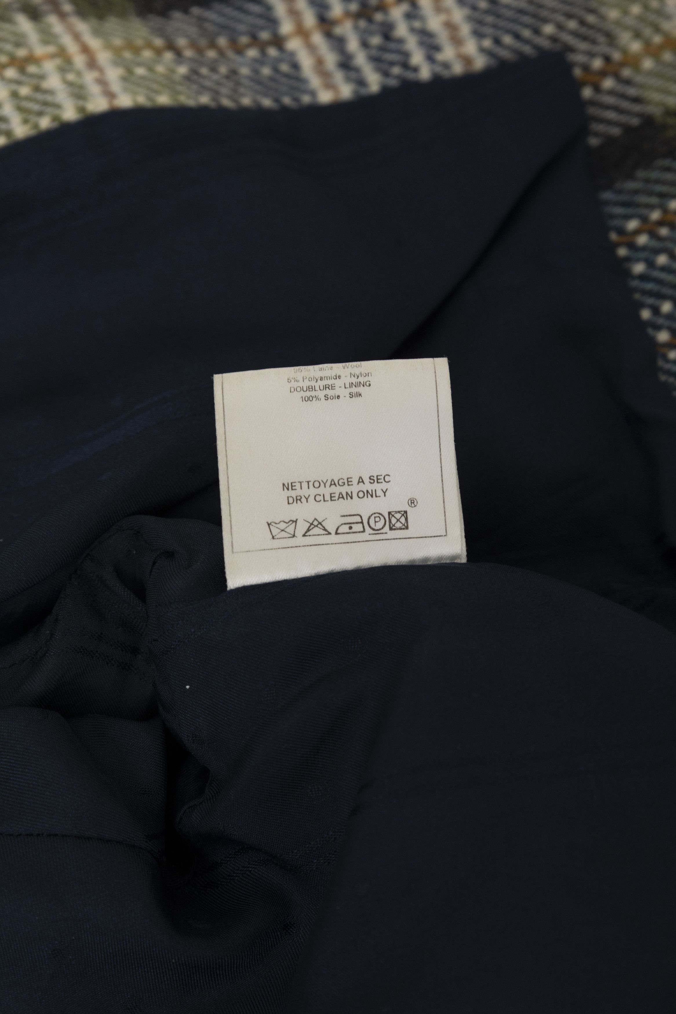 John Galliano Spring 2005 Chequered Bondage Green and Blue Silk Jacket Size M / US 6-8 / IT 42-44 - 13 Thumbnail