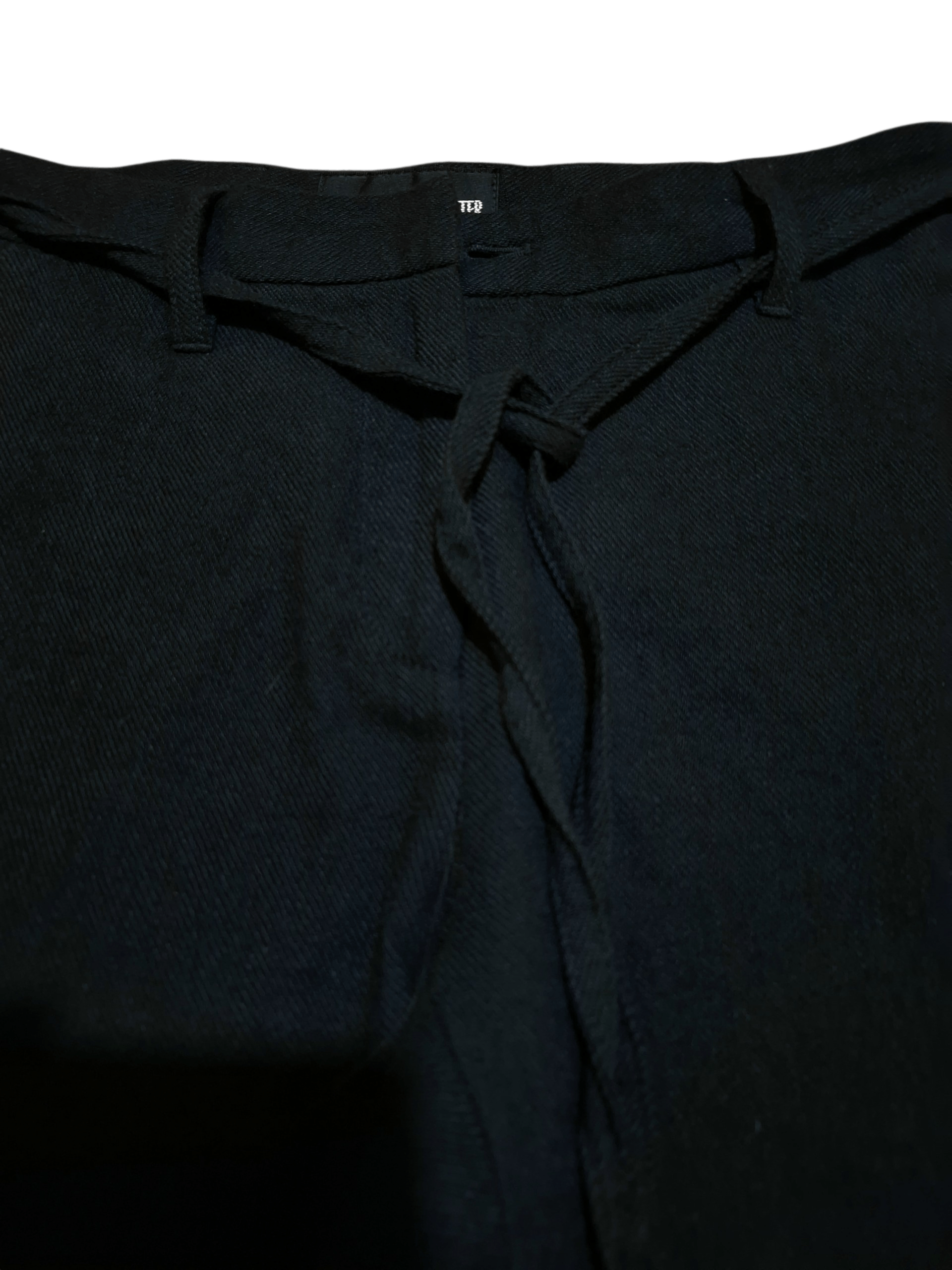 Ann Demeulemeester Ann Demeulemeester Belted Wool-Linen Trousers Size 28" / US 6 / IT 42 - 8 Thumbnail