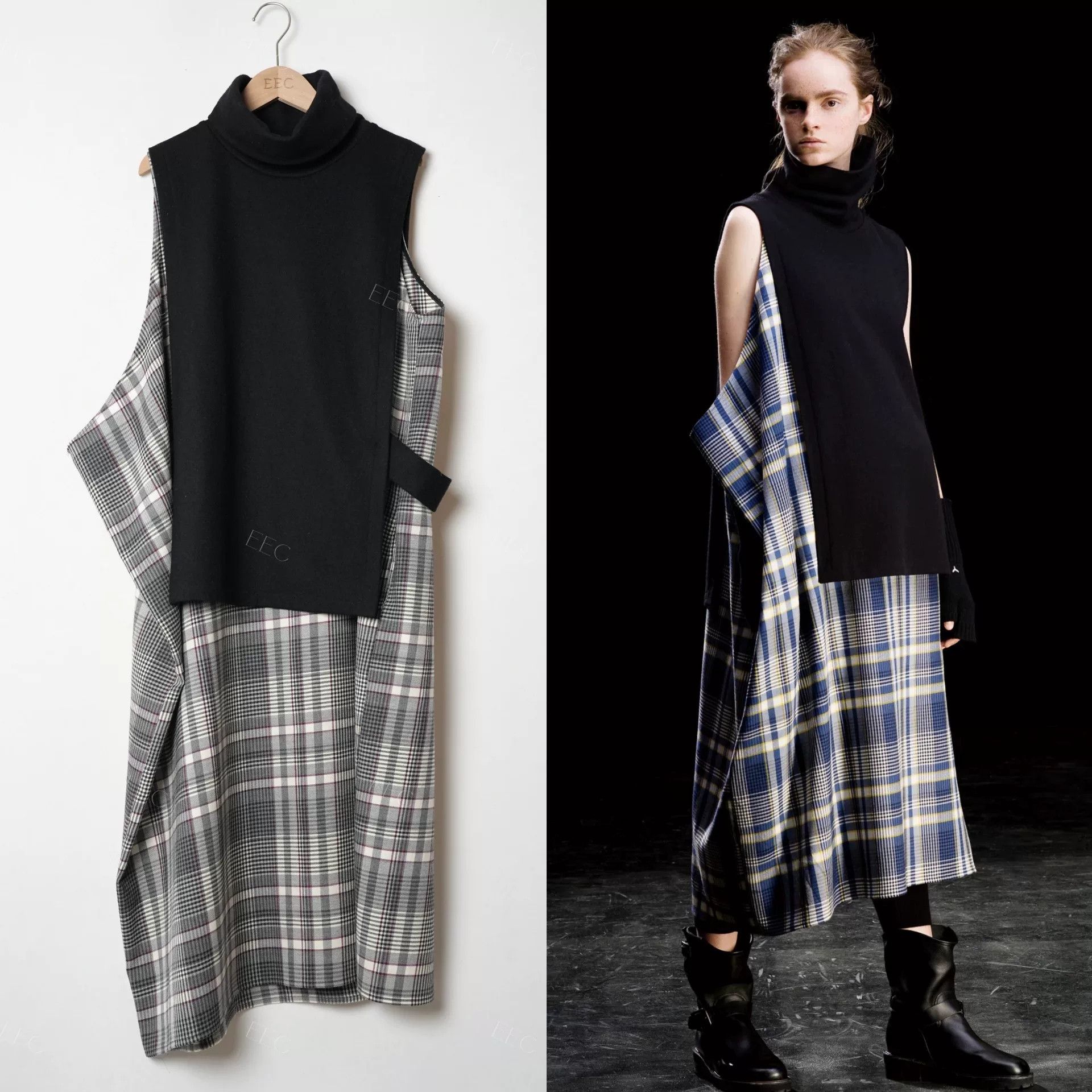 Yohji Yamamoto Yohji Yamamoto Wool Dress and Top Set Size M / US 6-8 / IT 42-44 - 1 Thumbnail