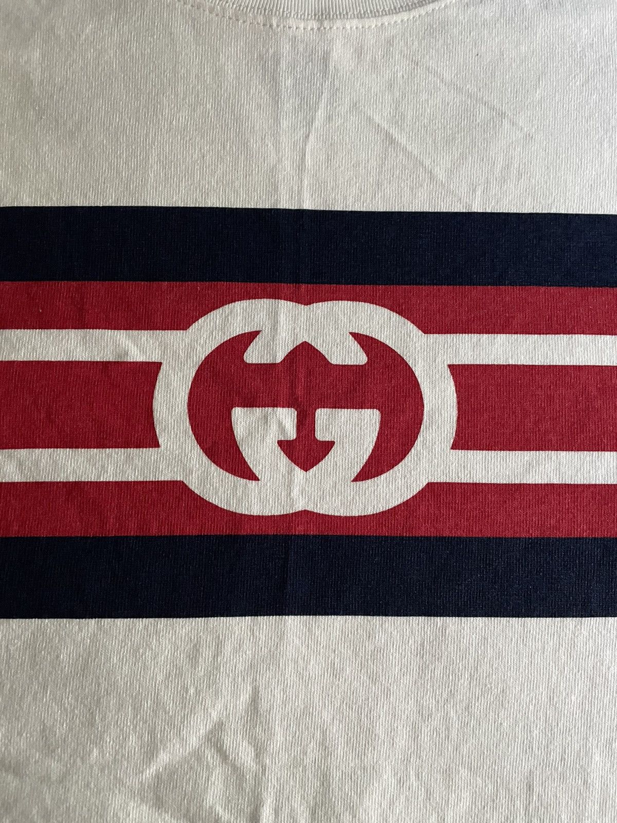 Gucci Gucci Red Navy GG Interlocking T Shirt Size US S / EU 44-46 / 1 - 2 Thumbnail