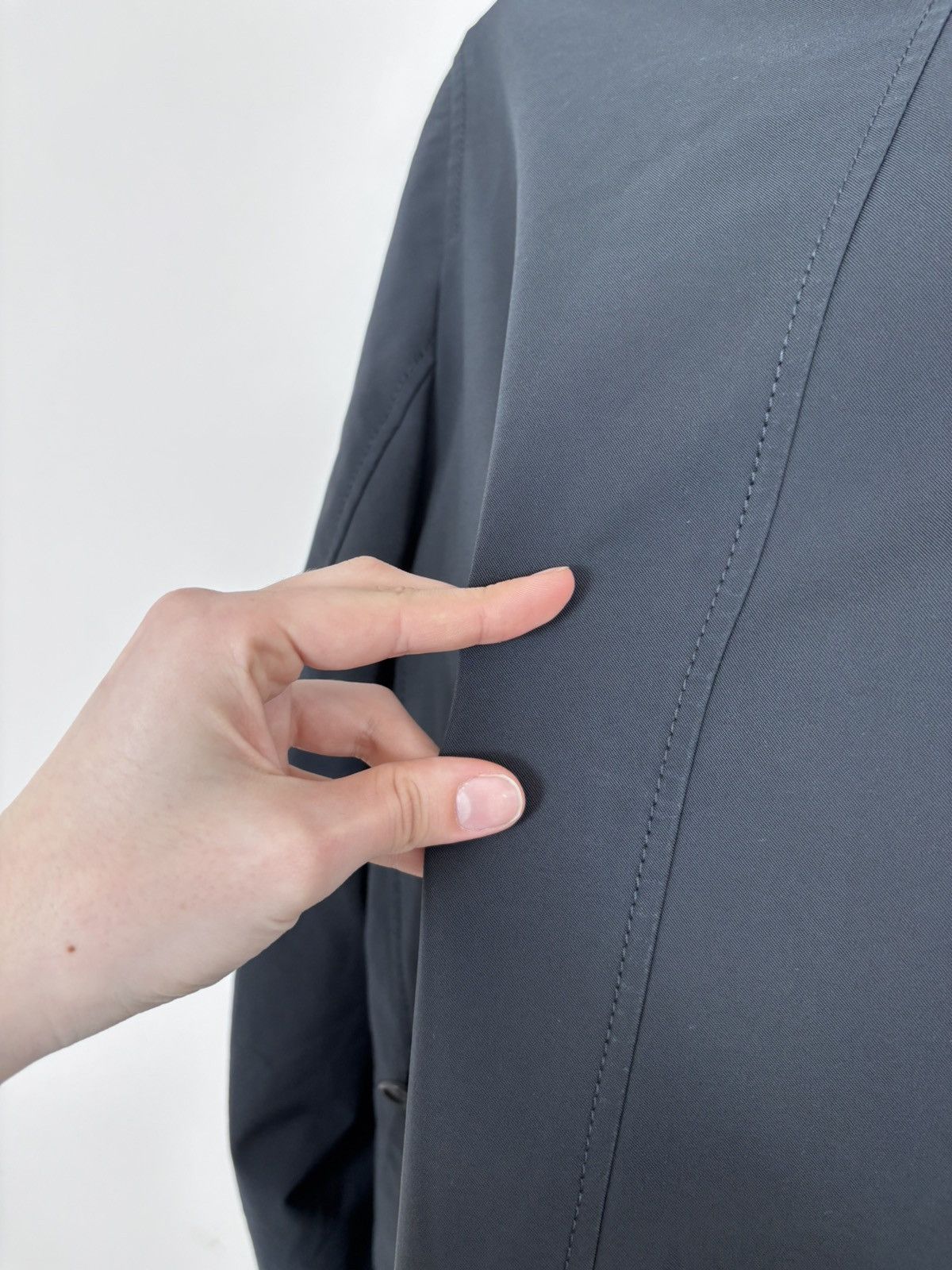 Prada Prada Men’s Navy Blue Stretch Trench Coat Chore Jacket Size US S / EU 44-46 / 1 - 22 Thumbnail