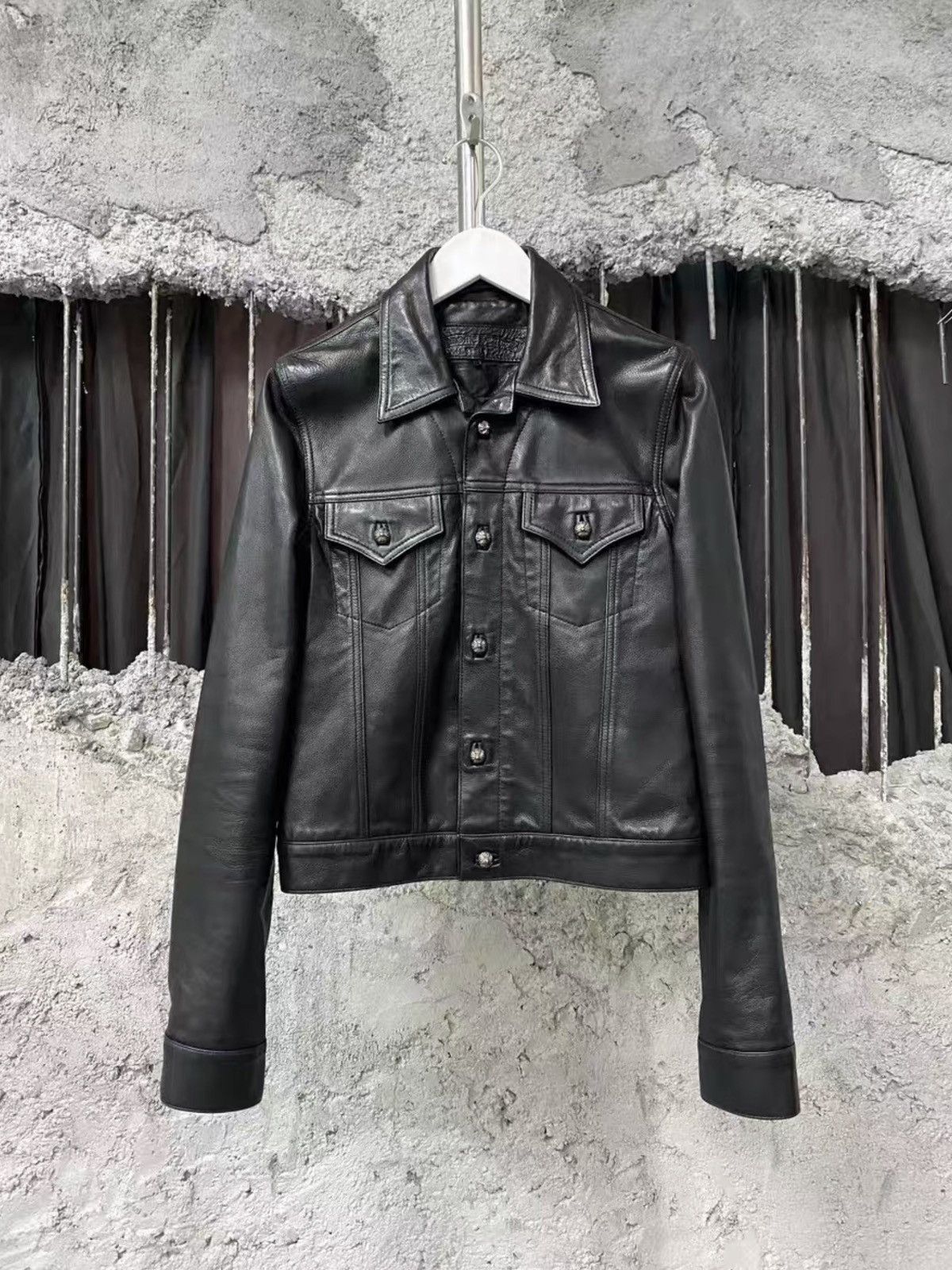 Chrome Hearts Chrome hearts leather jacket Size US S / EU 44-46 / 1 - 1 Thumbnail