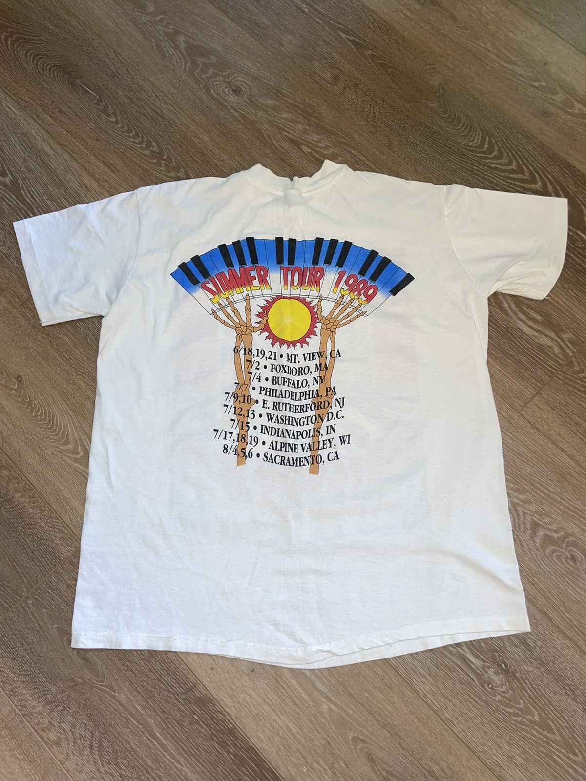 Grateful Dead VERY RARE 1989 Grateful Dead Summer Tour Tee Size US XL / EU 56 / 4 - 2 Thumbnail