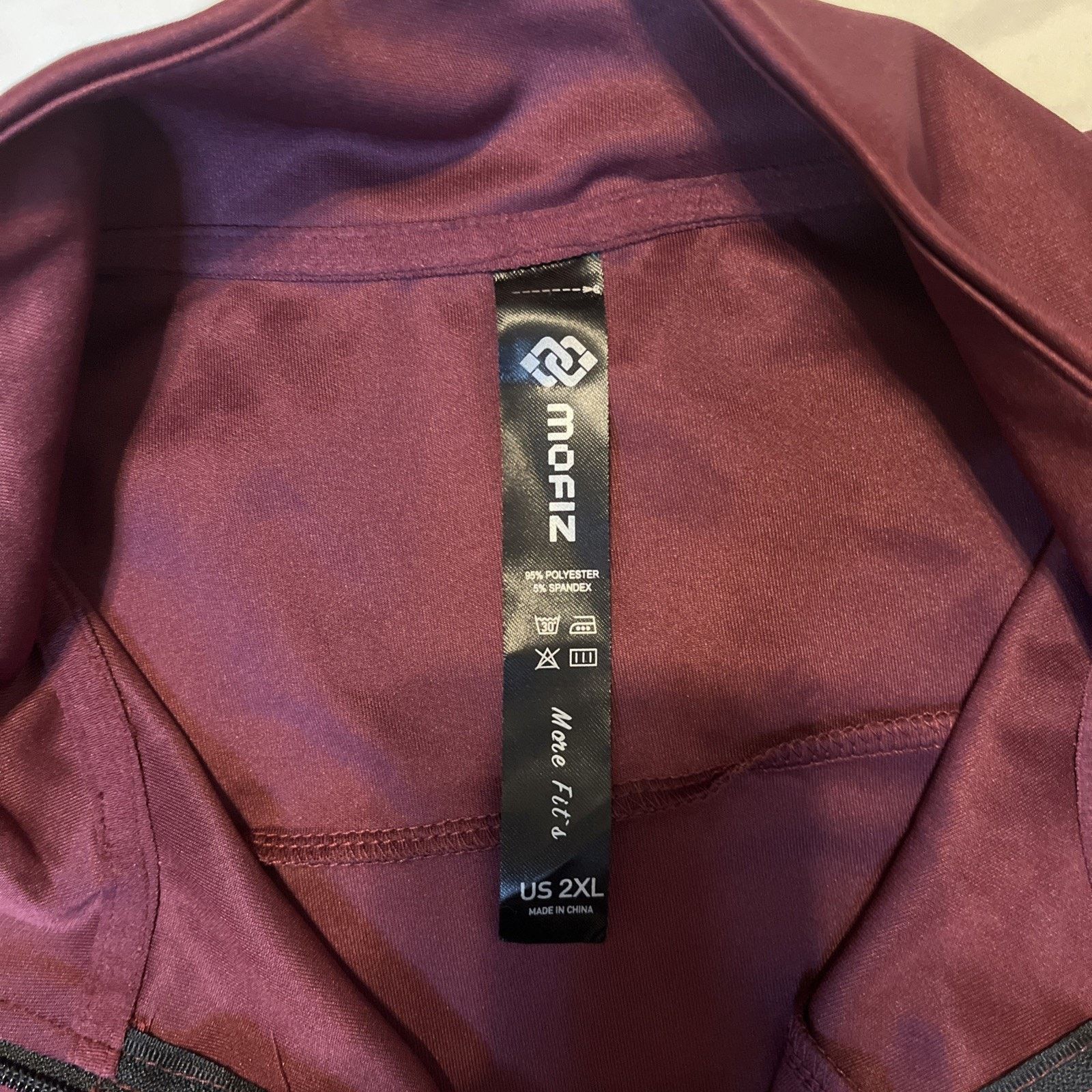 & Other Stories Mofiz Mens Jacket Lightweight Full Zip Burgundy Size 2XL Size US XXL / EU 58 / 5 - 7 Thumbnail