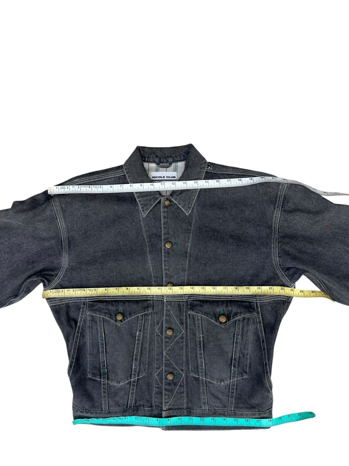 Nicole Club Archive 90s Nicole Club Japan Denim Trucker Jacket Size US M / EU 48-50 / 2 - 2 Thumbnail