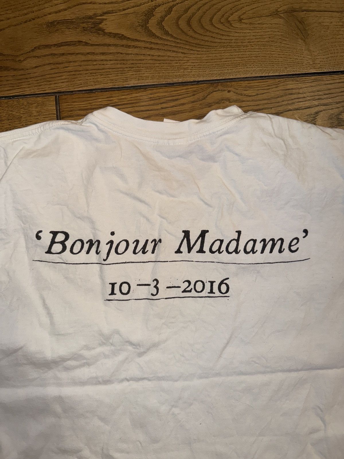 Supreme RARE 2016 Supreme Paris “bonjour madame” box tee Size US L / EU 52-54 / 3 - 3 Thumbnail