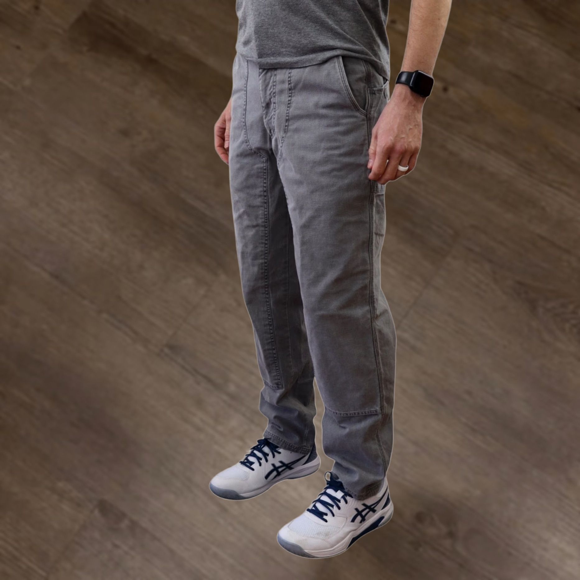 Patagonia VINTAGE Patagonia Stand Up Pants Mens 30 Gray Canvas Double Knee Work Denim Pants 30X32 Mens Jeans Denim Gray 80s 90s Styles Size US 30 / EU 46 - 1 Thumbnail