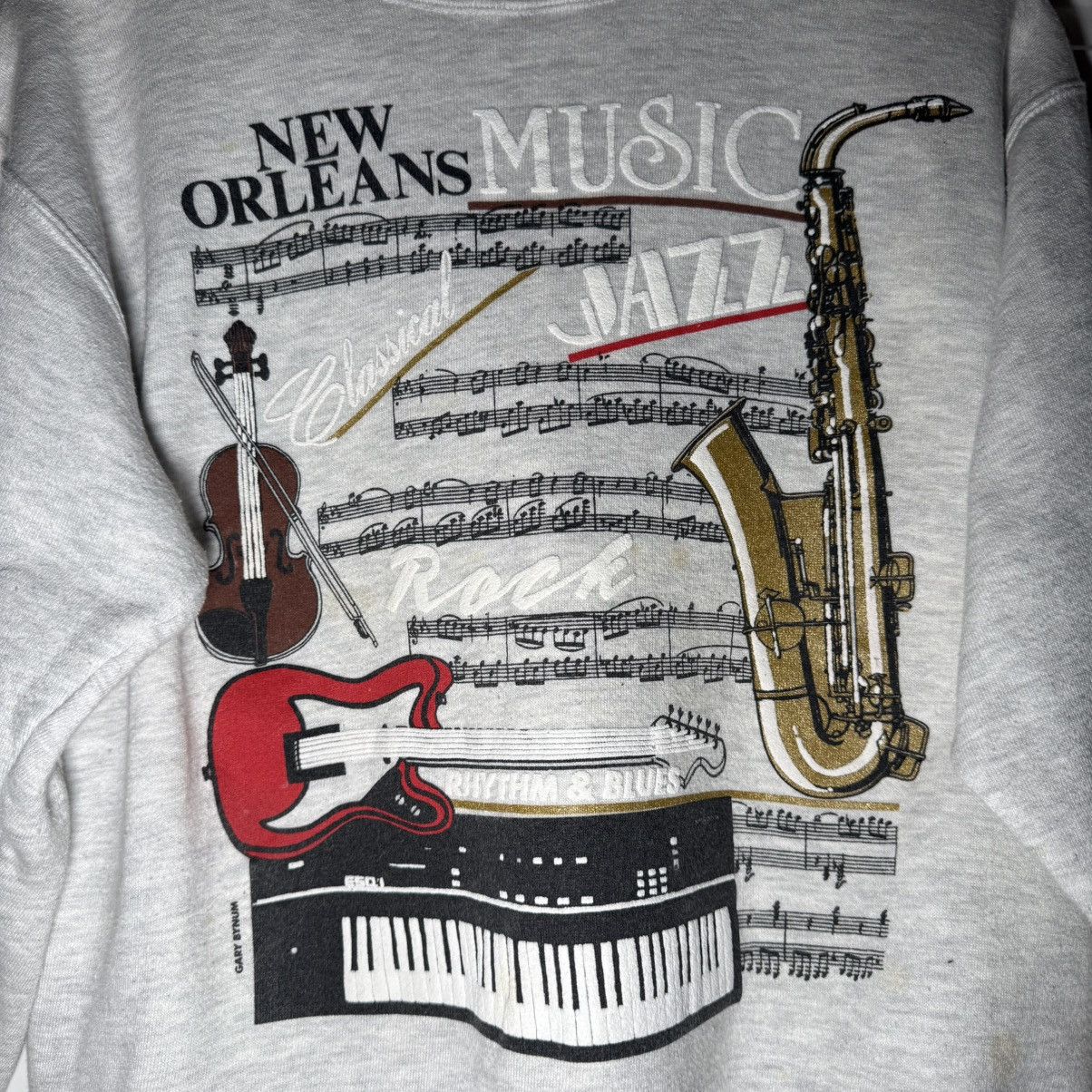 Vintage Vintage New Orleans Music Sweater Sz Med Size US M / EU 48-50 / 2 - 4 Thumbnail