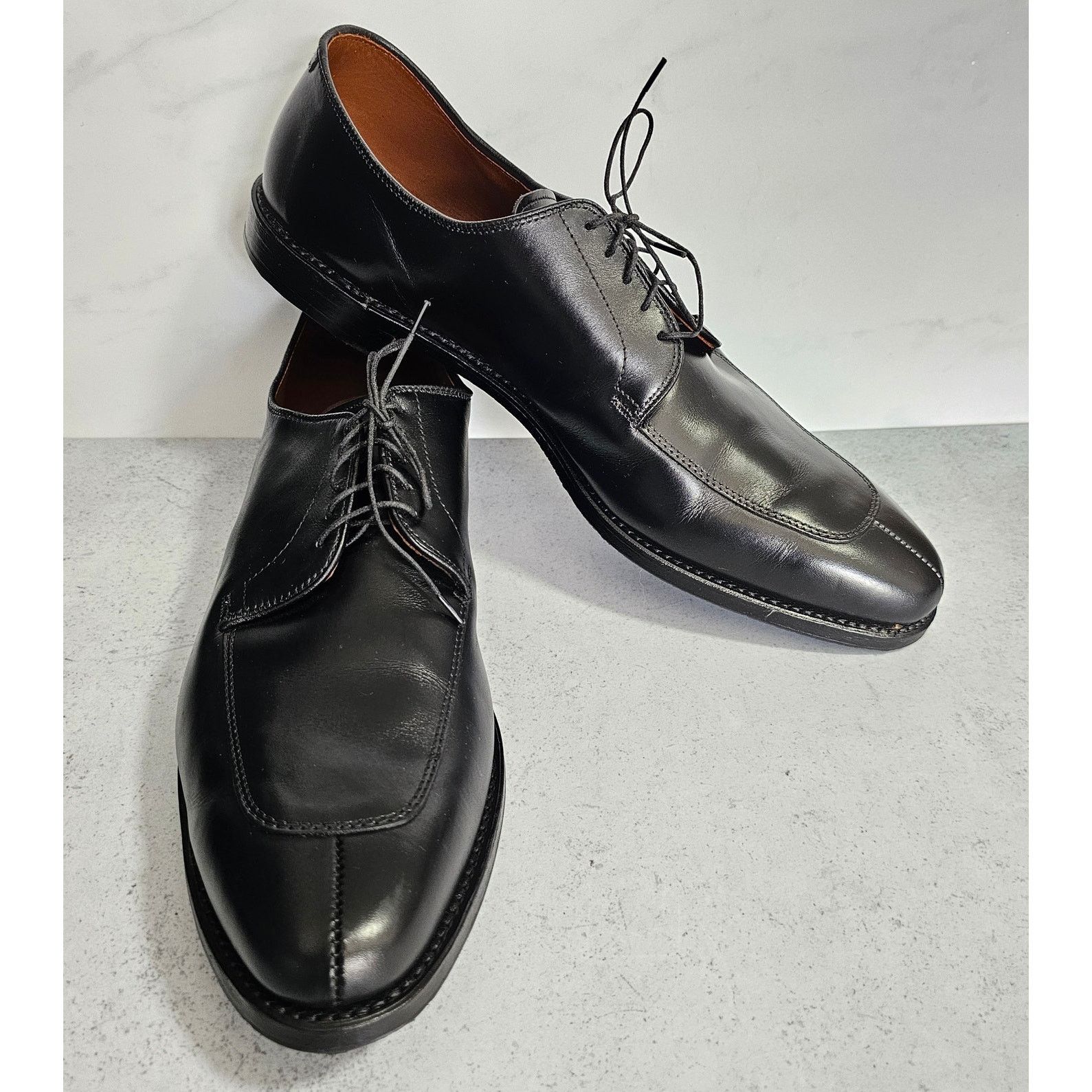 Allen Edmonds EUC Allen Edmonds Resoled Split Toe Delray Dress Shoes 15 B Size US 15 / EU 48 - 2 Thumbnail