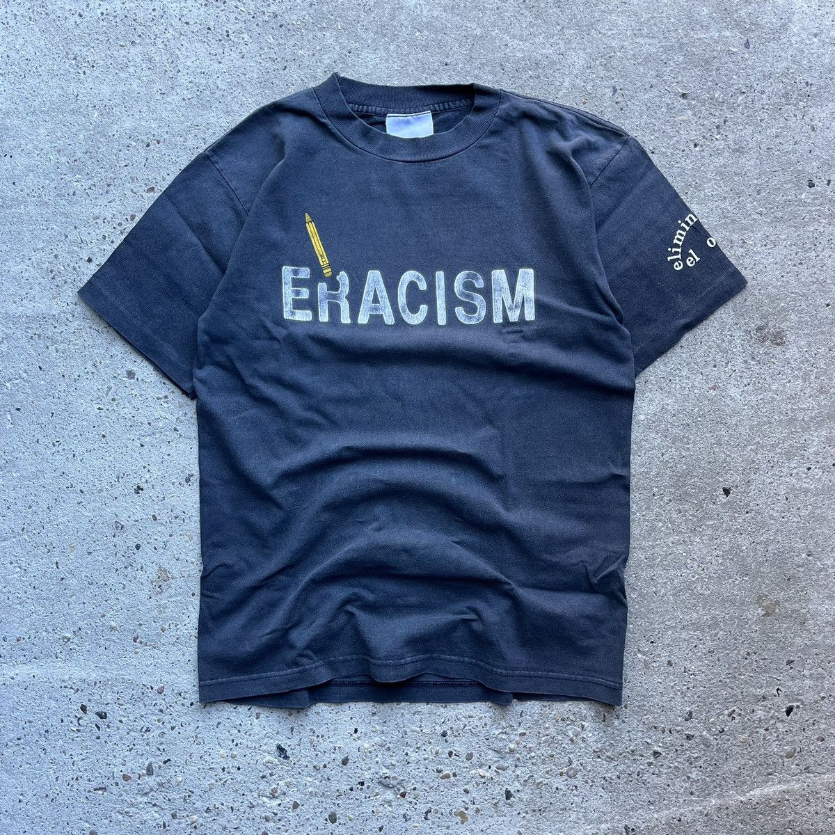 Vintage Eracism 1993 Erase Racism Stop The Hate Vintage 90s T Shirt Size US S / EU 44-46 / 1 - 1 Thumbnail