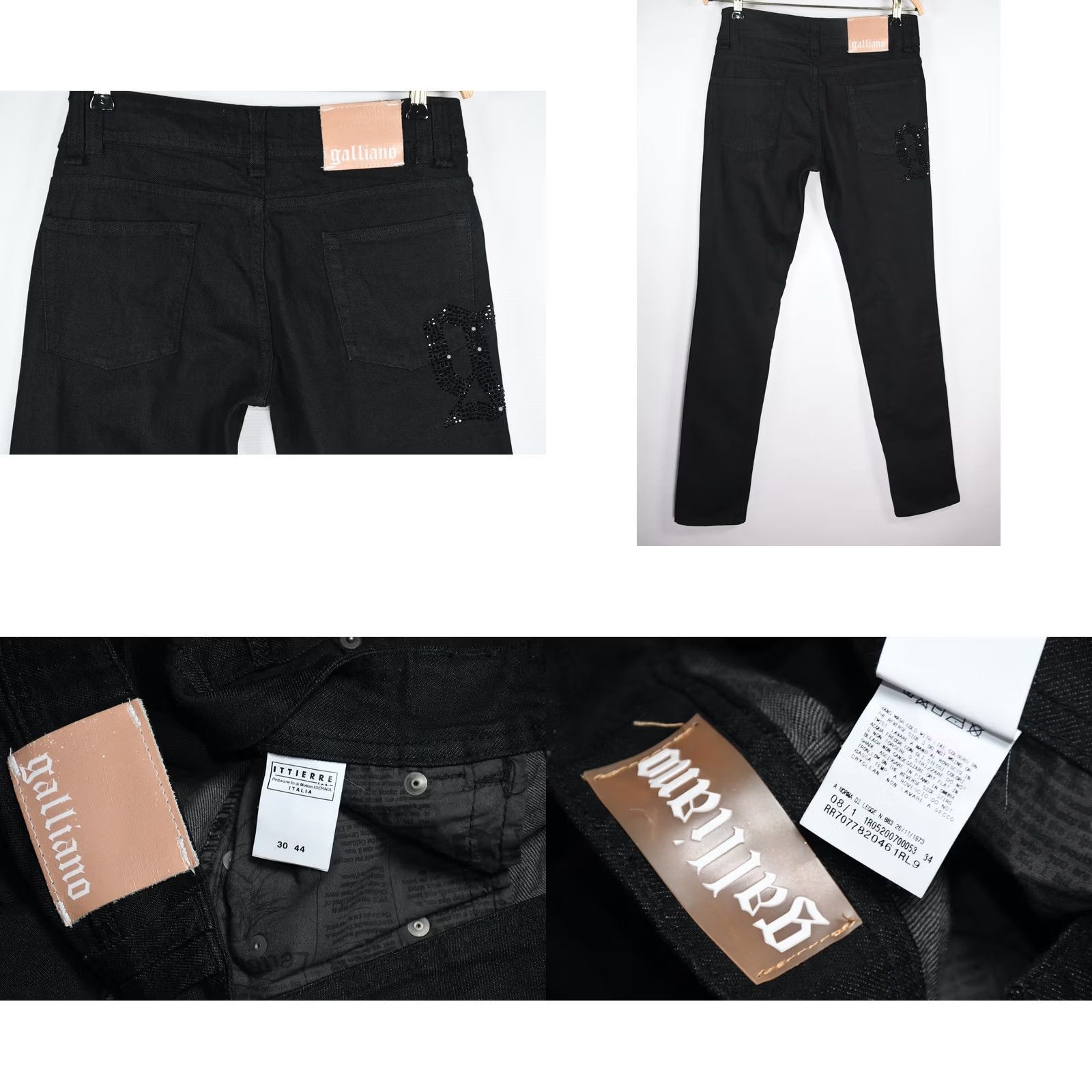 John Galliano John Galliano Jeans Women's Black W30/L34 Size 30 Regular XS-... Size 30" / US 8 / IT 44 - 8 Thumbnail