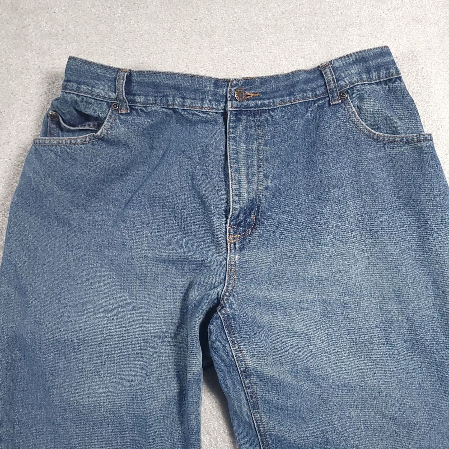 Vintage Vintage Duke Haband Crop Jeans Womens 32X24 Relaxed Fit Straight Leg Pockets Size 24" / US 00 / IT 34 - 3 Thumbnail