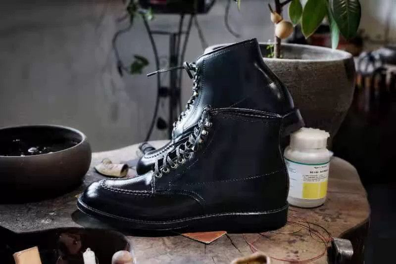 Alden Alden Indy Black Shell Cordovan Boots Size US 6 / EU 39 - 1 Thumbnail