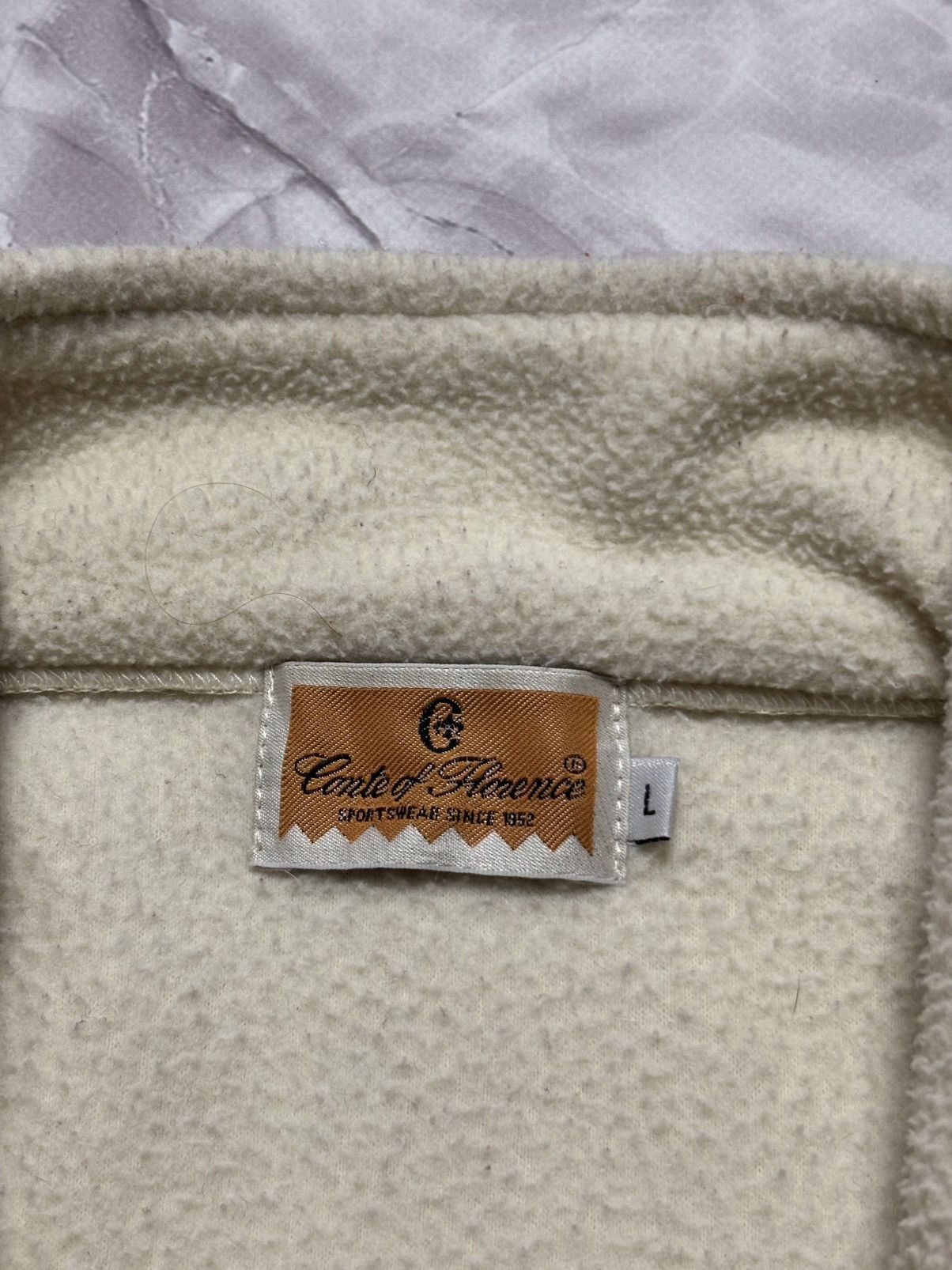 Conte of Florence Conte of Florence Vintage Half Zip Fleece Beige Mens L Size US L / EU 52-54 / 3 - 9 Thumbnail