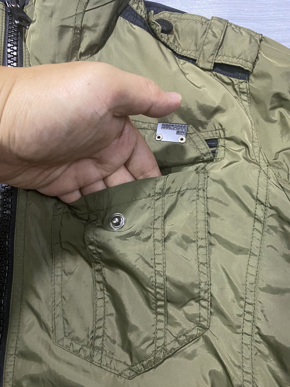 BUCKAROO Buckaroo Khaki Vintage Utility Men’s Nylon Jacket Size US XL / EU 56 / 4 - 9 Thumbnail