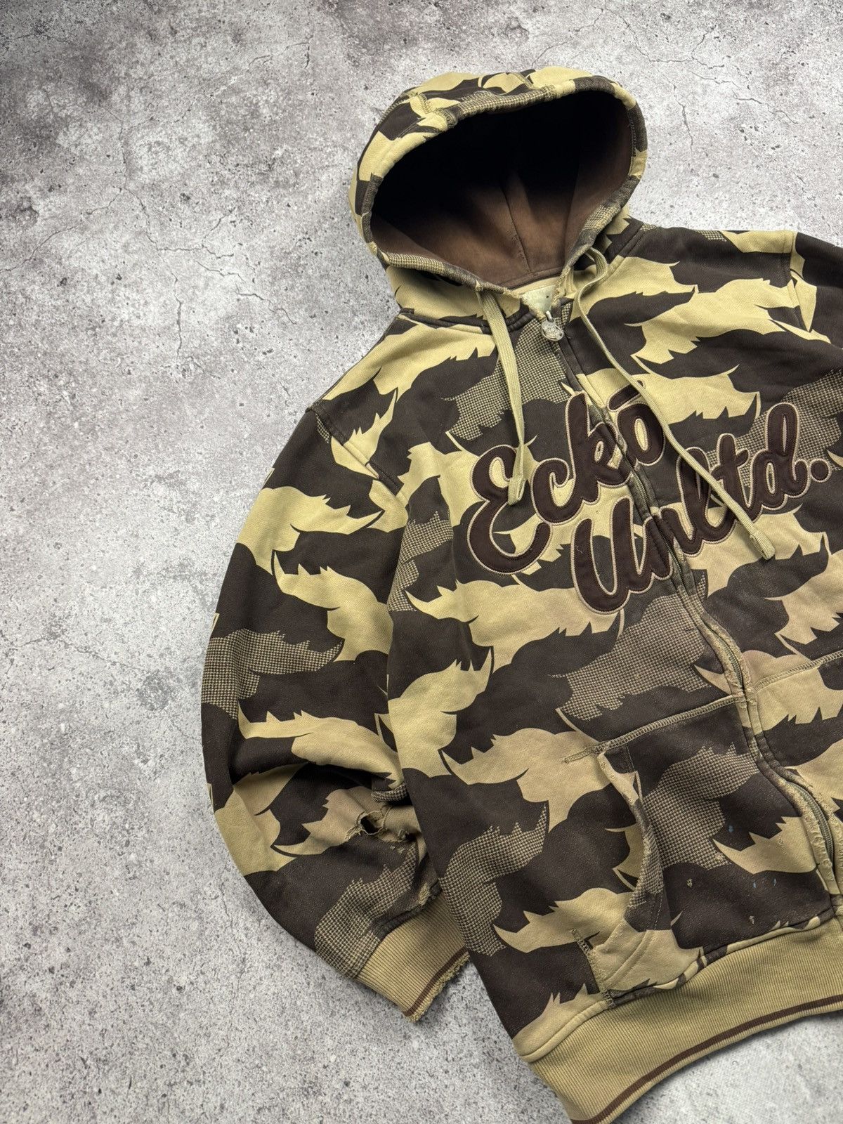 Ecko Unltd. Crazy Vintage Ecko Unltd Y2K Zip Hoodie Y2K Style Japan Size US L / EU 52-54 / 3 - 3 Thumbnail