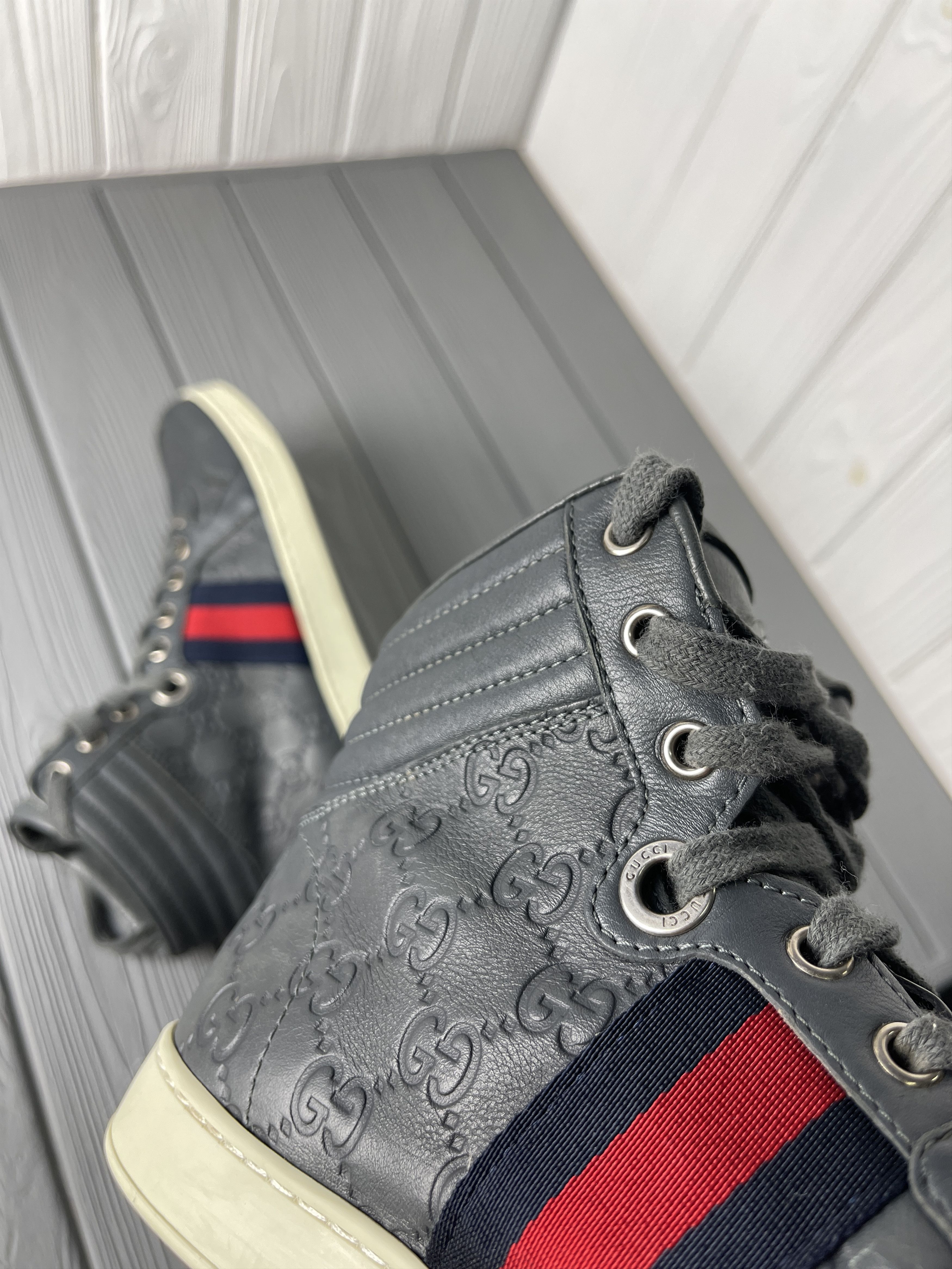 Gucci Gucci High Top Sneakers Size US 5.5 / EU 38 - 4 Thumbnail