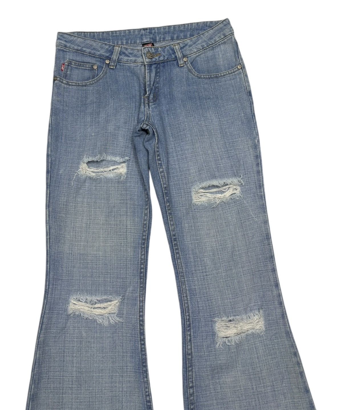 Flare💥90s Vintage Flared Distressed Denim Bny Jeans