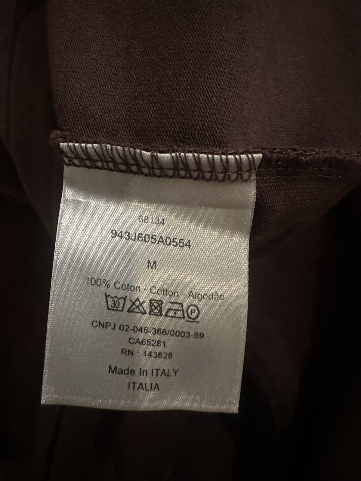 Dior Dior CD Icon Embroidered Logo T-Shirt Brown Size M Size US M / EU 48-50 / 2 - 8 Thumbnail