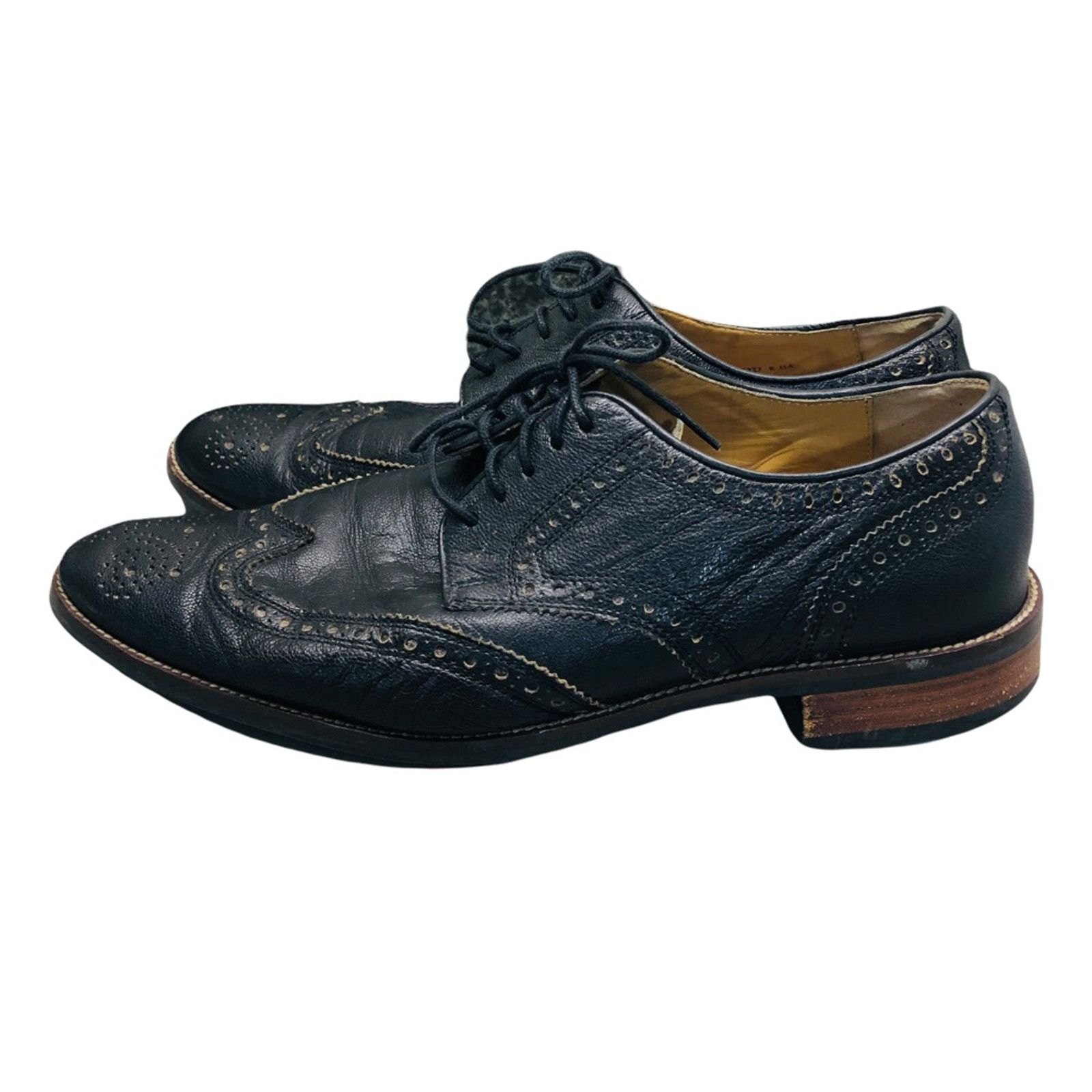 Cole Haan Cole Haan Shoes Lenox Hill Grand Brogue Wingtips Black 10.5 Size US 10.5 / EU 43-44 - 4 Thumbnail