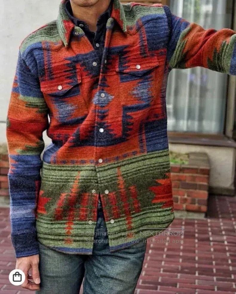 RRL Ralph Lauren RRL Ralph Lauren Southwest style shirt sweater Size US M / EU 48-50 / 2 - 3 Thumbnail