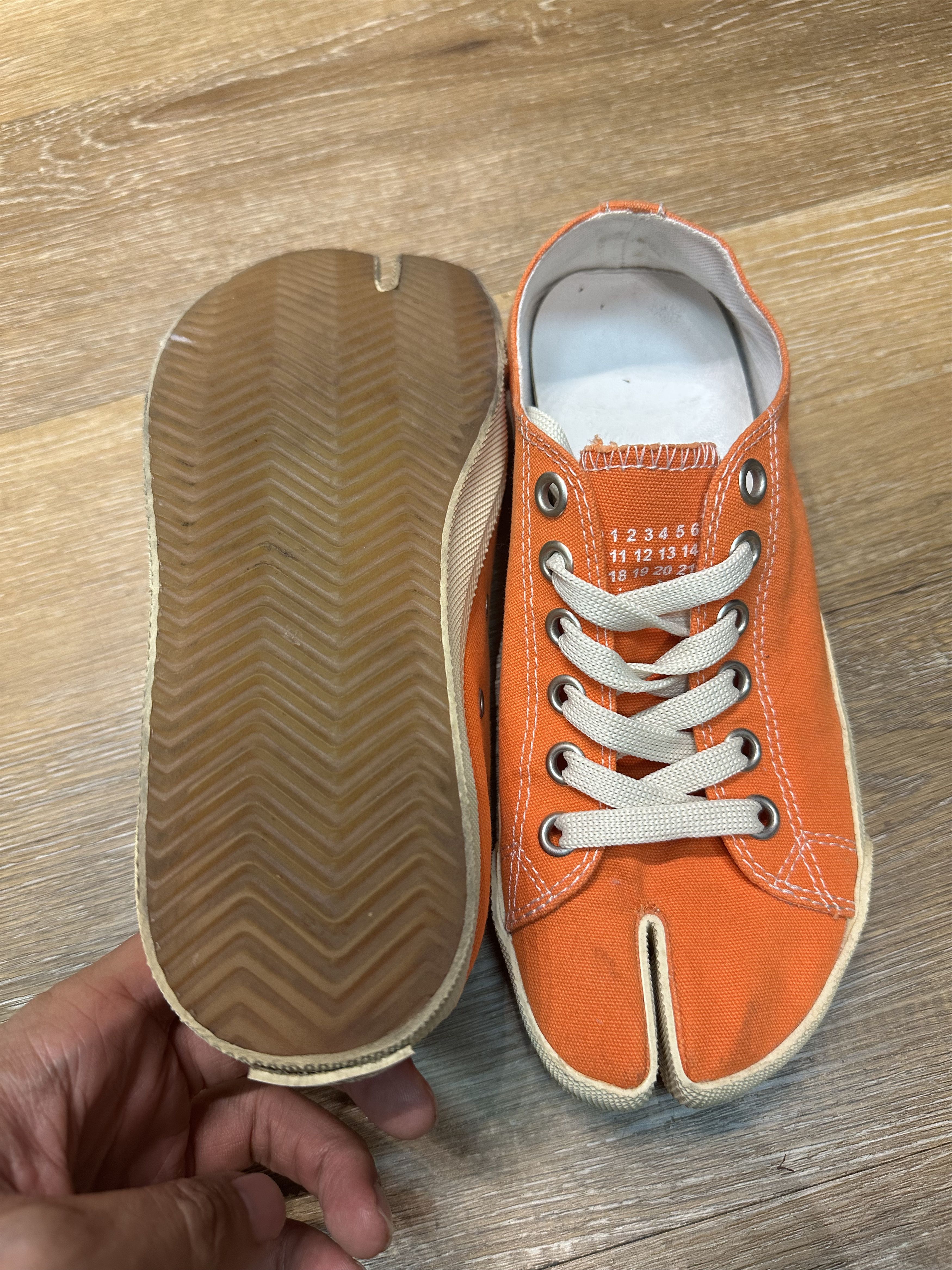 Maison Margiela Maison Margiela Tabi Canvas Orange Size US 8 / IT 38 - 4 Thumbnail