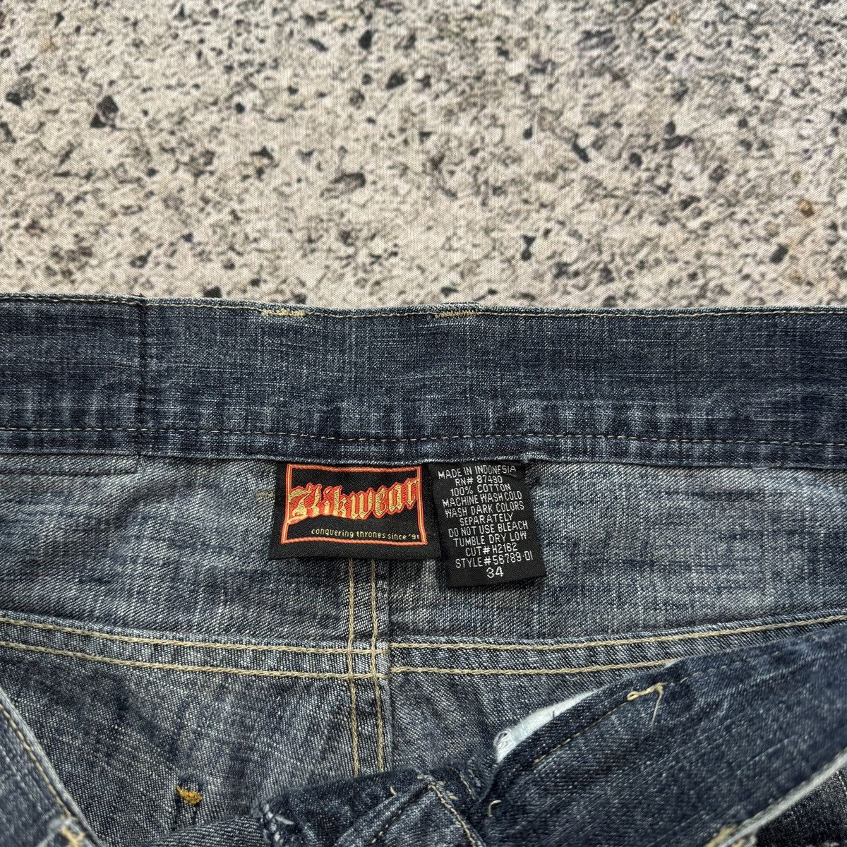 Vintage Y2K Kikwear Denim Cargo Pocket Shorts Grunge Jnco Skater Size US 34 / EU 50 - 3 Thumbnail