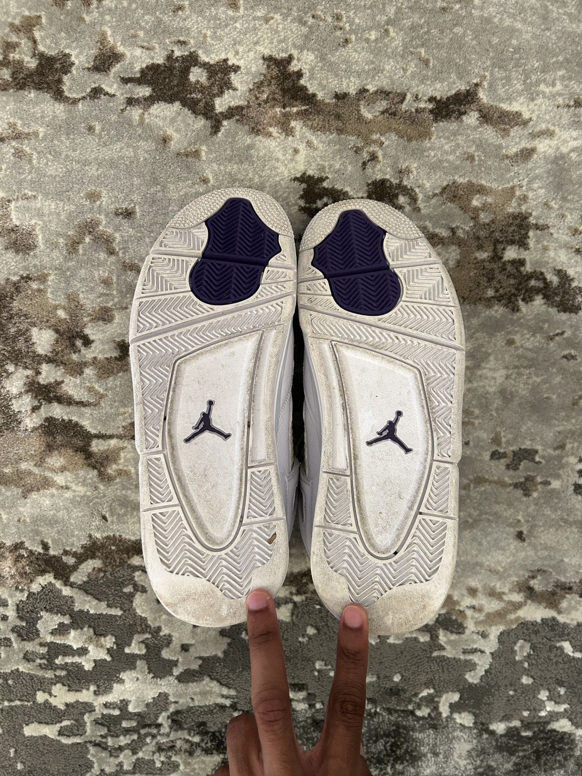 Jordan Brand × Nike Jordan 4 Metallic Purple Size US 11.5 / EU 44-45 - 4 Thumbnail