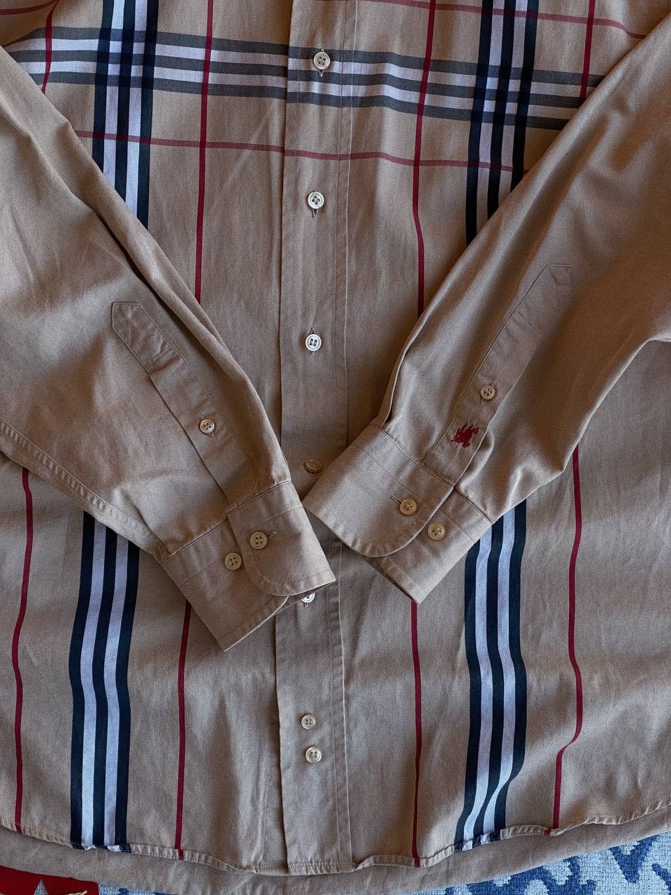 Burberry Burberry Check Shirt Beige Size US M / EU 48-50 / 2 - 3 Thumbnail