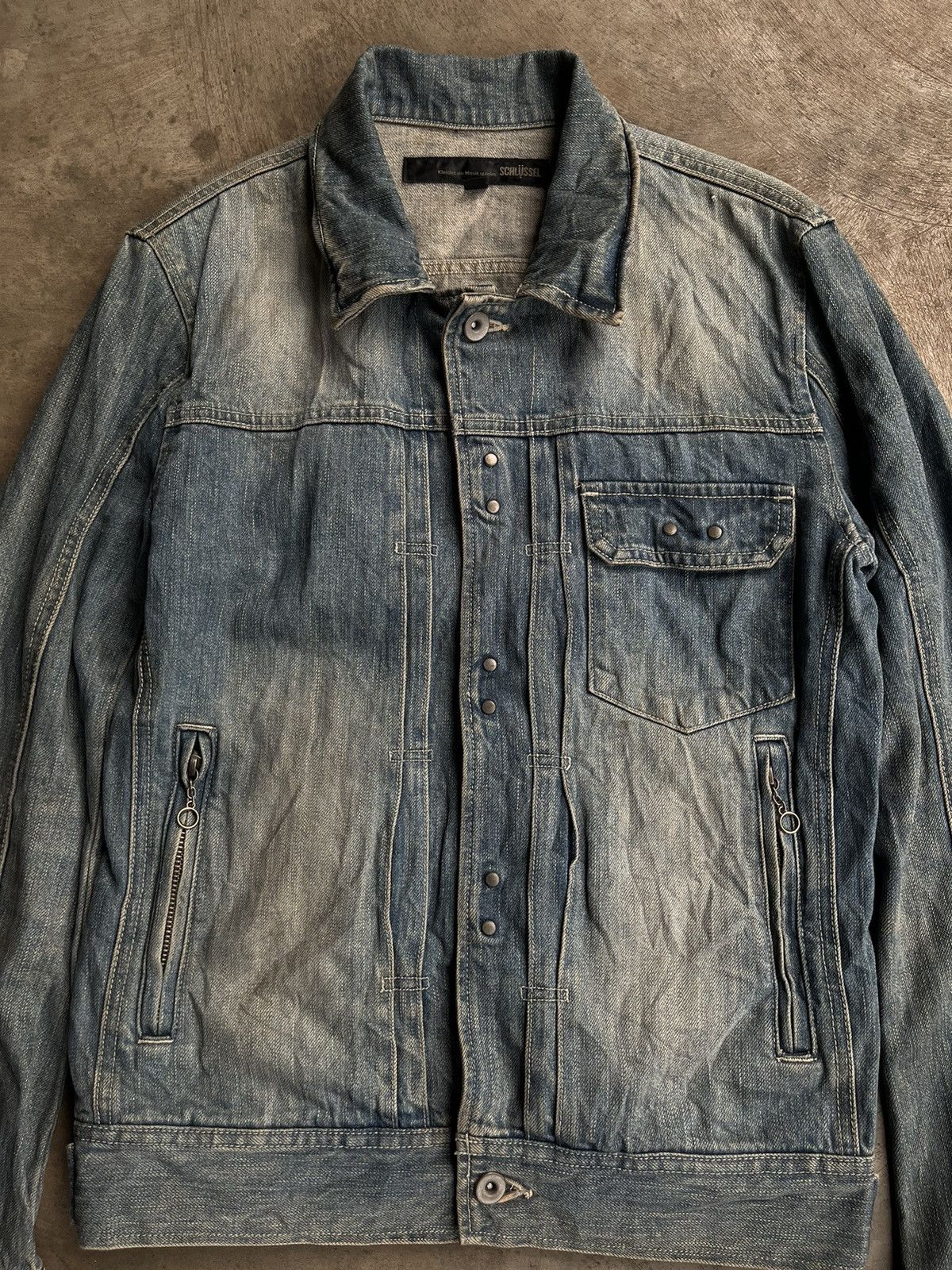 Isamu Katayama Backlash JAPANESE SCHLUSSEL DENIM TYPE1 JACKET GOTHIC PUNK STYLE Size US M / EU 48-50 / 2 - 3 Thumbnail