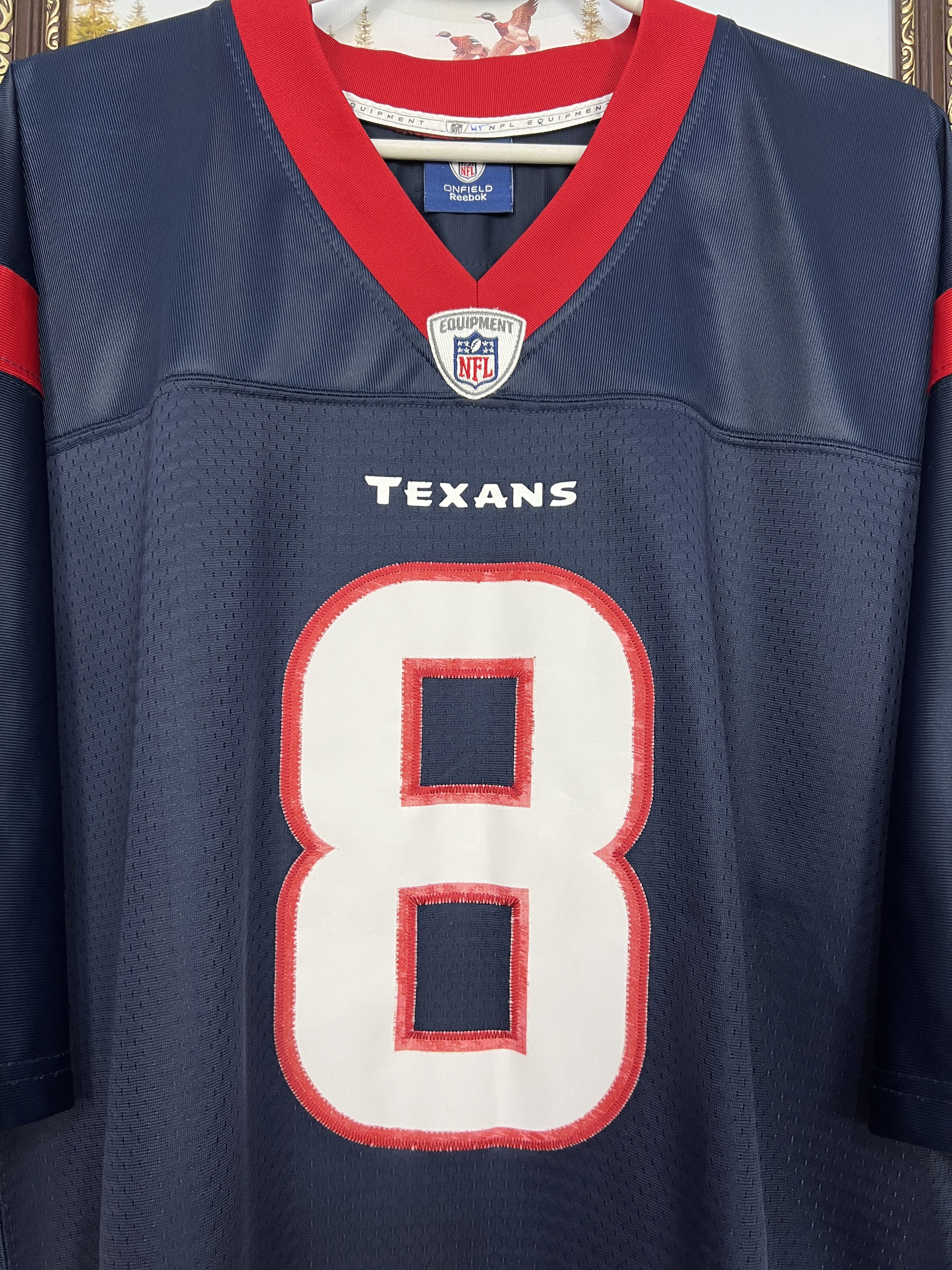 Reebok Houston Texans Matt Schaub #8 NFL Reebok Jersey Mens Shirt Size US XL / EU 56 / 4 - 3 Thumbnail