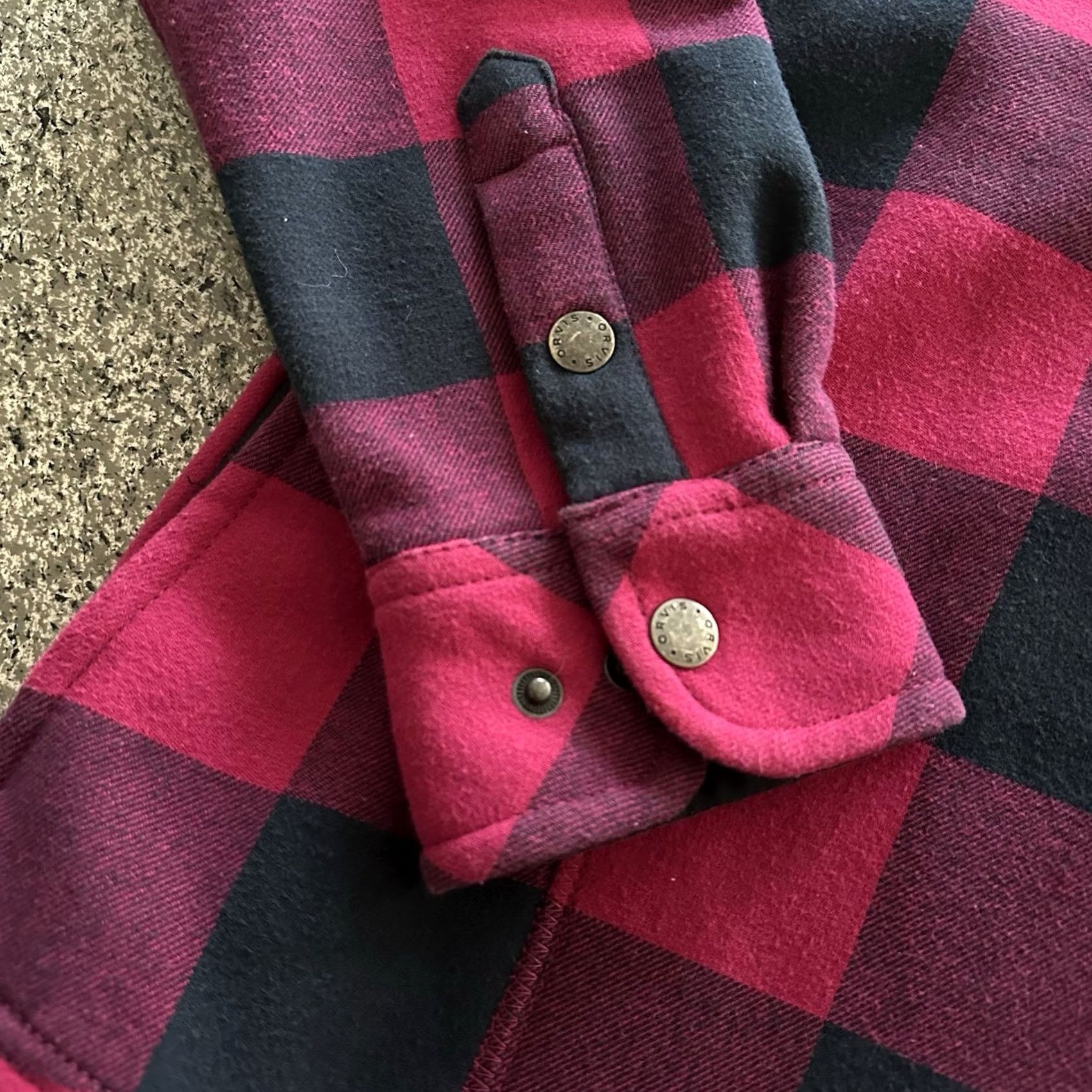 Orvis Orvis Shirt Jacket Womens M Pink Plaid Flannel Shacket with Snap Button Pockets Medium Size M / US 6-8 / IT 42-44 - 3 Thumbnail