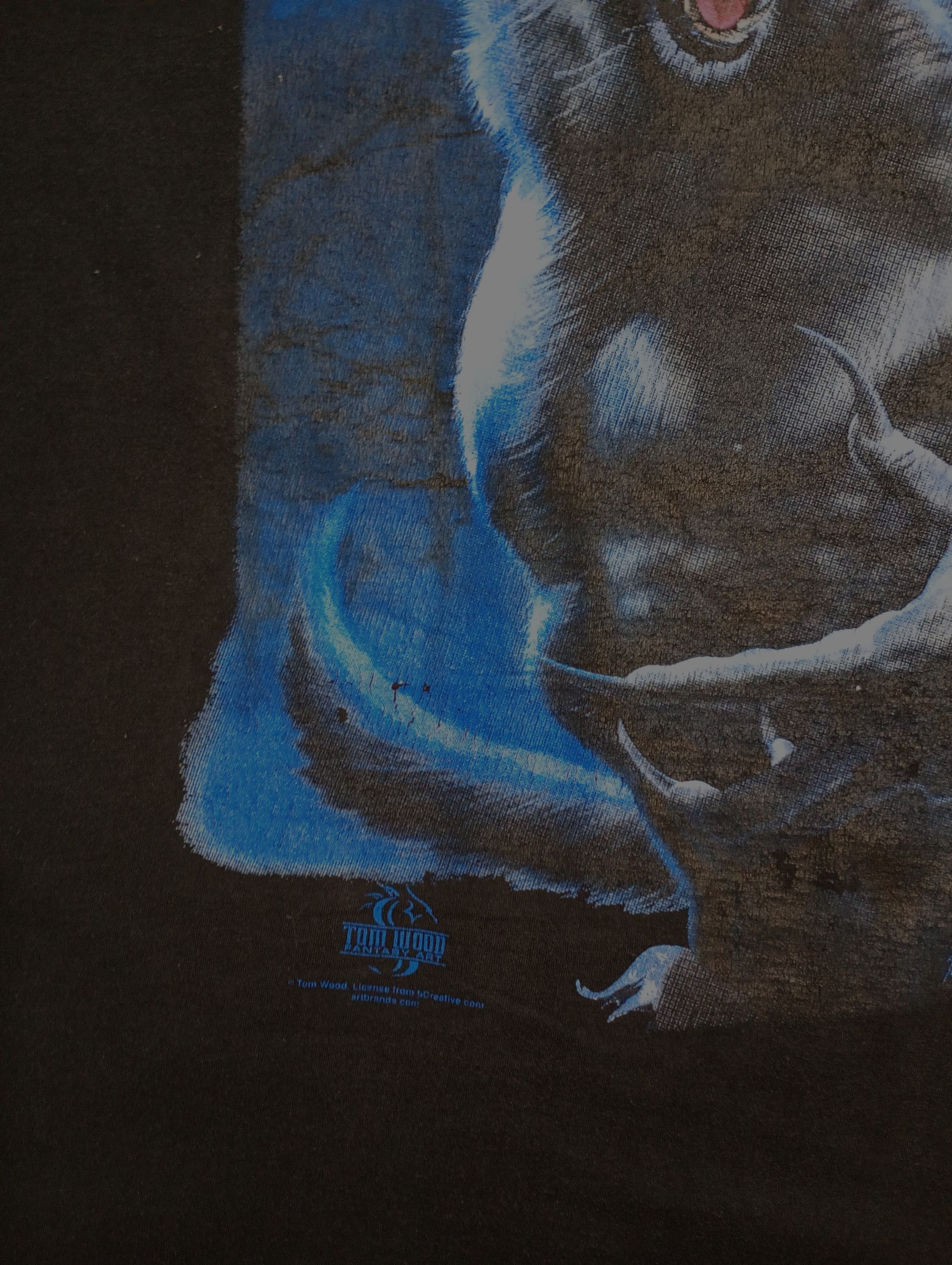 Fruit Of The Loom Tom Wood Fantasy Art T-Shirt Size US XL / EU 56 / 4 - 7 Thumbnail