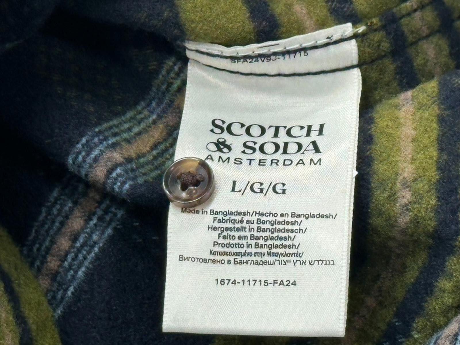 Scotch & Soda Scotch Soda Plaid Full Button Embroidered Hoodie Green Kid L Size US L / EU 52-54 / 3 - 8 Thumbnail