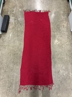 Other Crimson Scarf With Fringe And Flair Size ONE SIZE - 4 Thumbnail