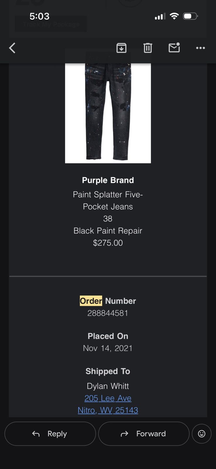 Purple Brand Purple Brand P001 Distressed Denim Jeans sz 38 Size US 38 / EU 54 - 6 Thumbnail