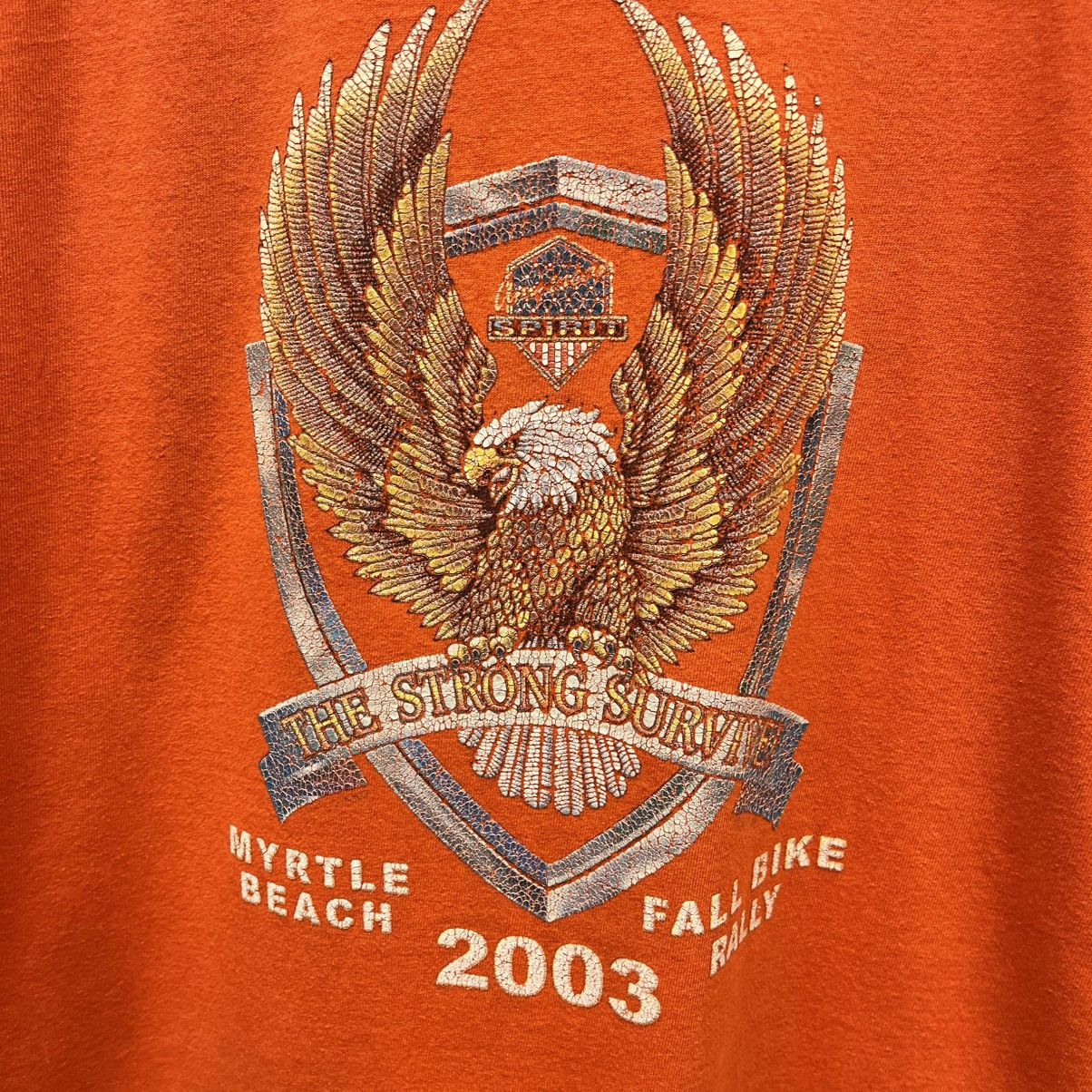 Vintage Vintage 2003 Bike Week Orange Short Sleeve T-Shirt XL Size US XL / EU 56 / 4 - 2 Thumbnail