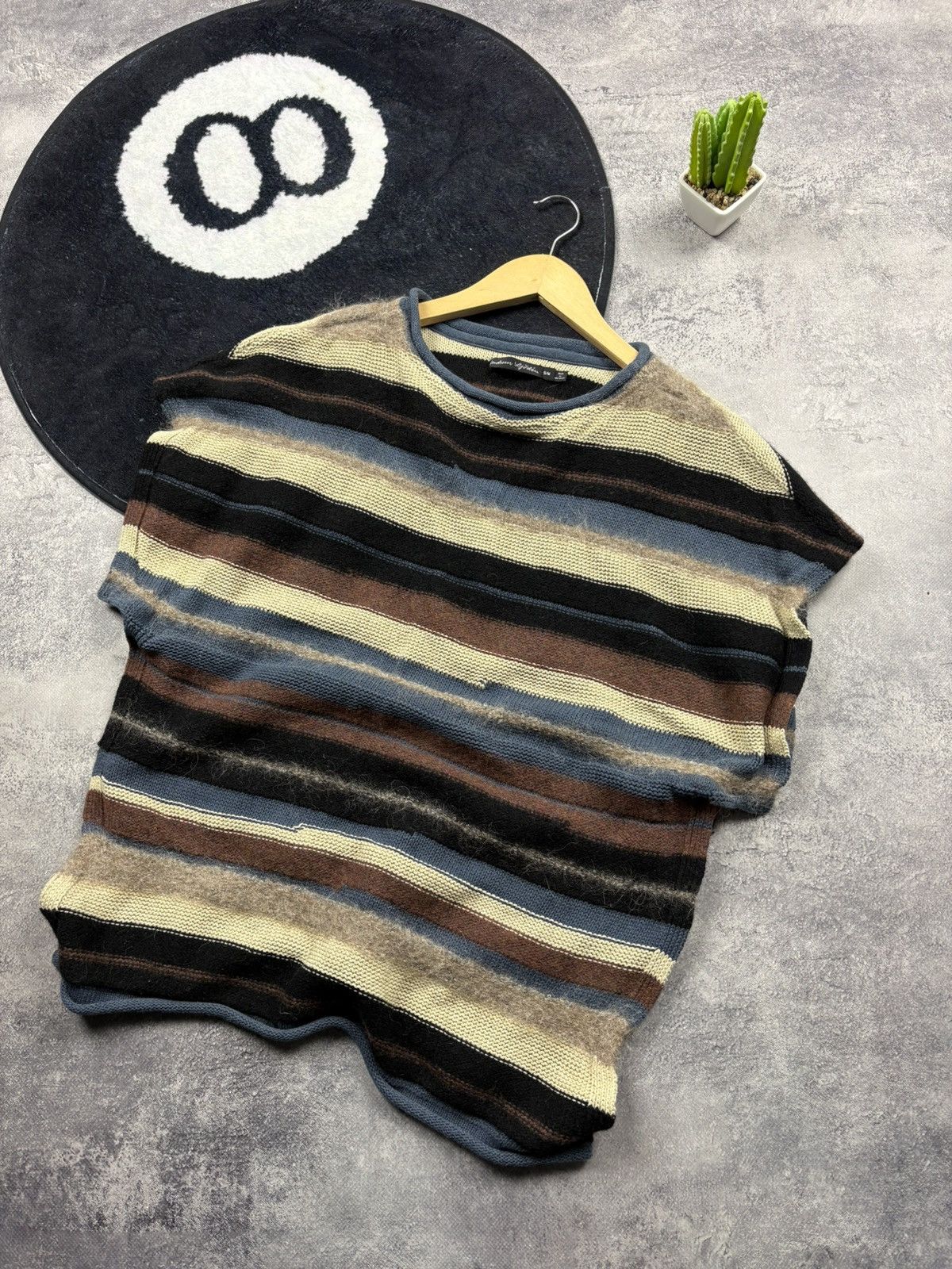 Gudrun Sjoden GUDRUN SJODEN Vintage Striped Wool Vest Luxury Streetwear Size S / US 4 / IT 40 - 1 Thumbnail