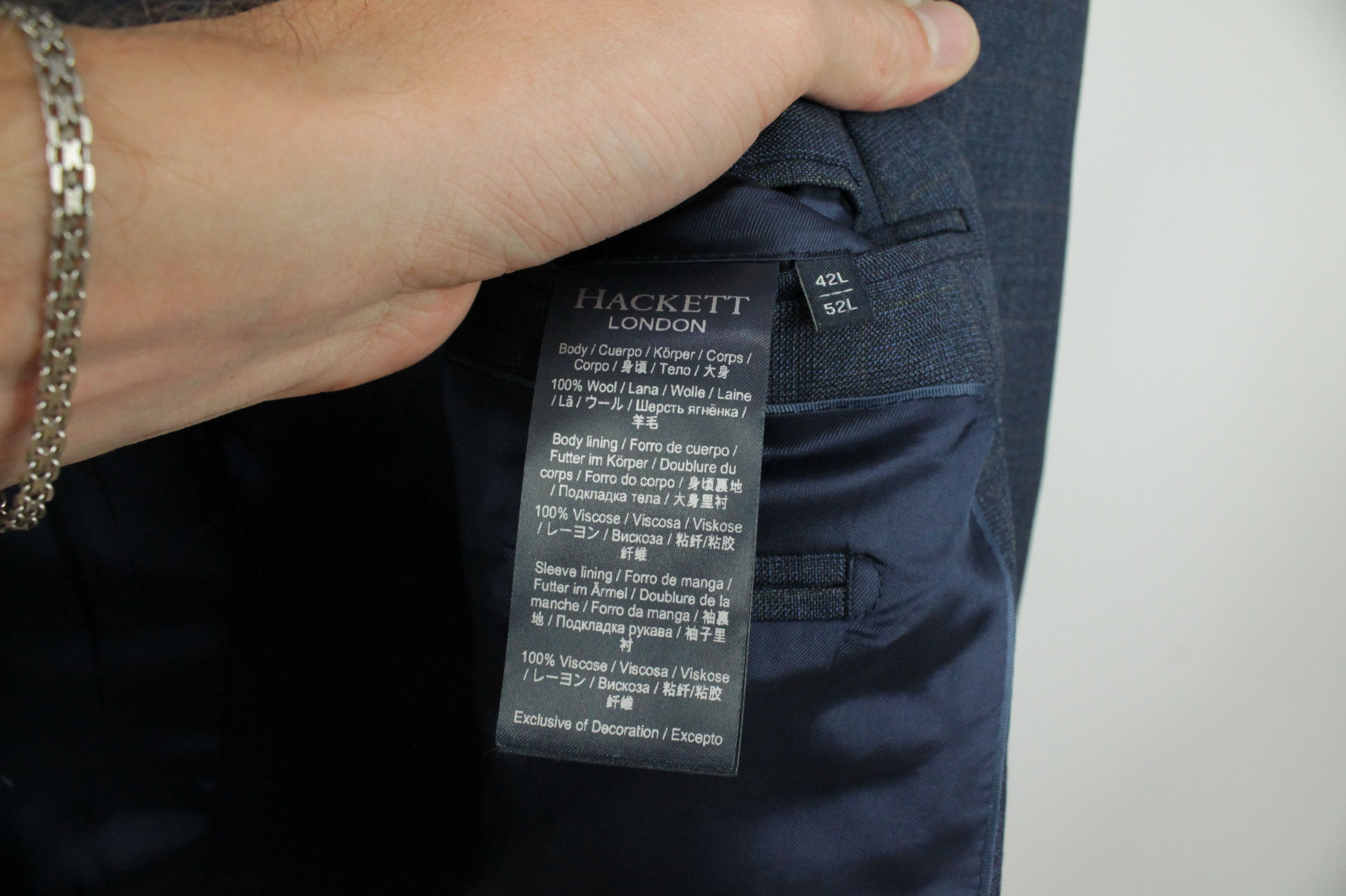 Hackett Hackett London 130S Fancy Checkered Blazer Jacket Men's Size US L / EU 52-54 / 3 - 10 Thumbnail