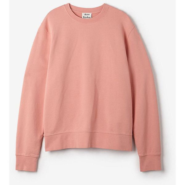 Acne Studios L Casey Salmon Peach Classic Crewneck Sweat-shirt Size US L / EU 52-54 / 3 - 1 Thumbnail