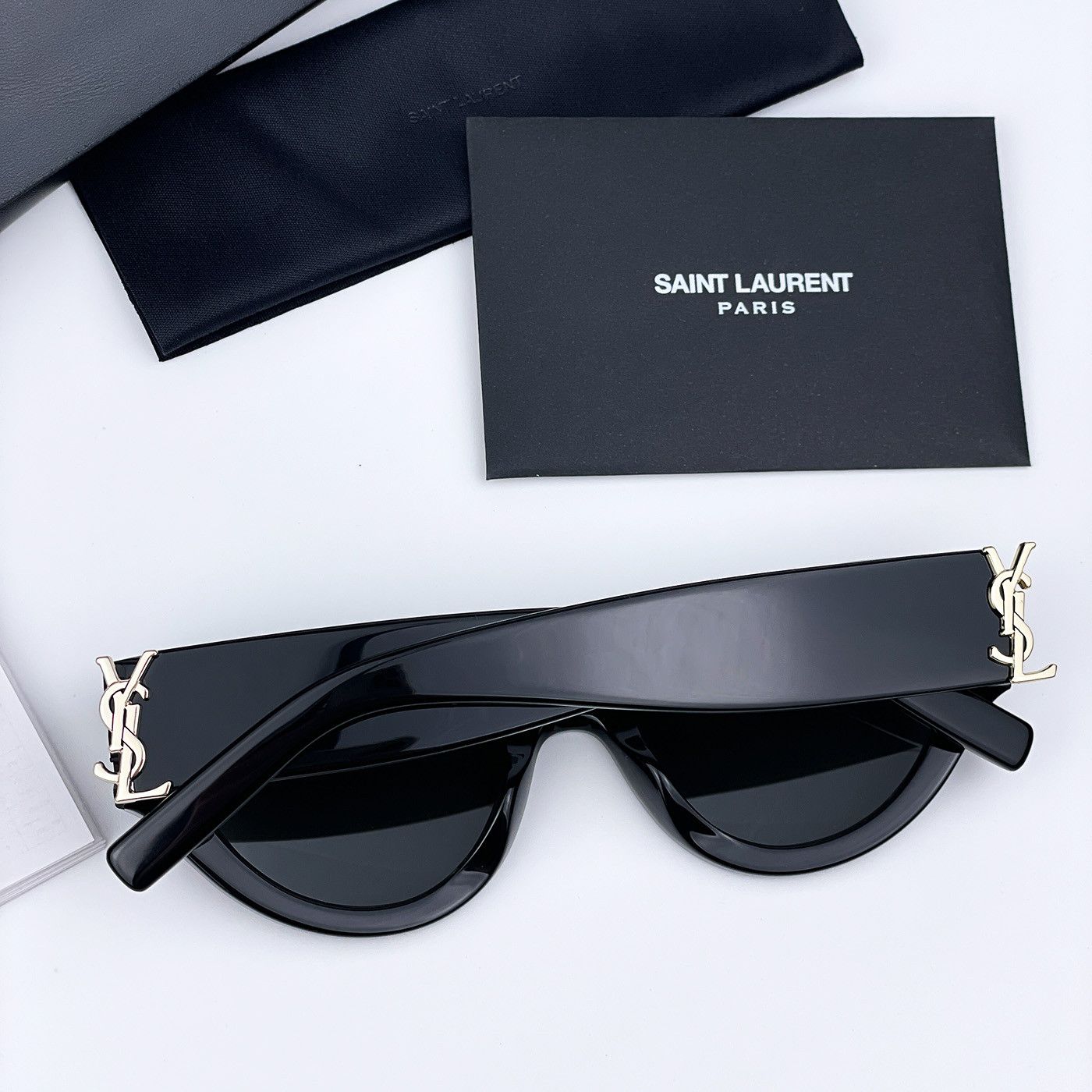 Yves Saint Laurent NEW Saint Laurent SLM94 001 Cat Eye Women Sunglasses Size ONE SIZE - 11 Thumbnail