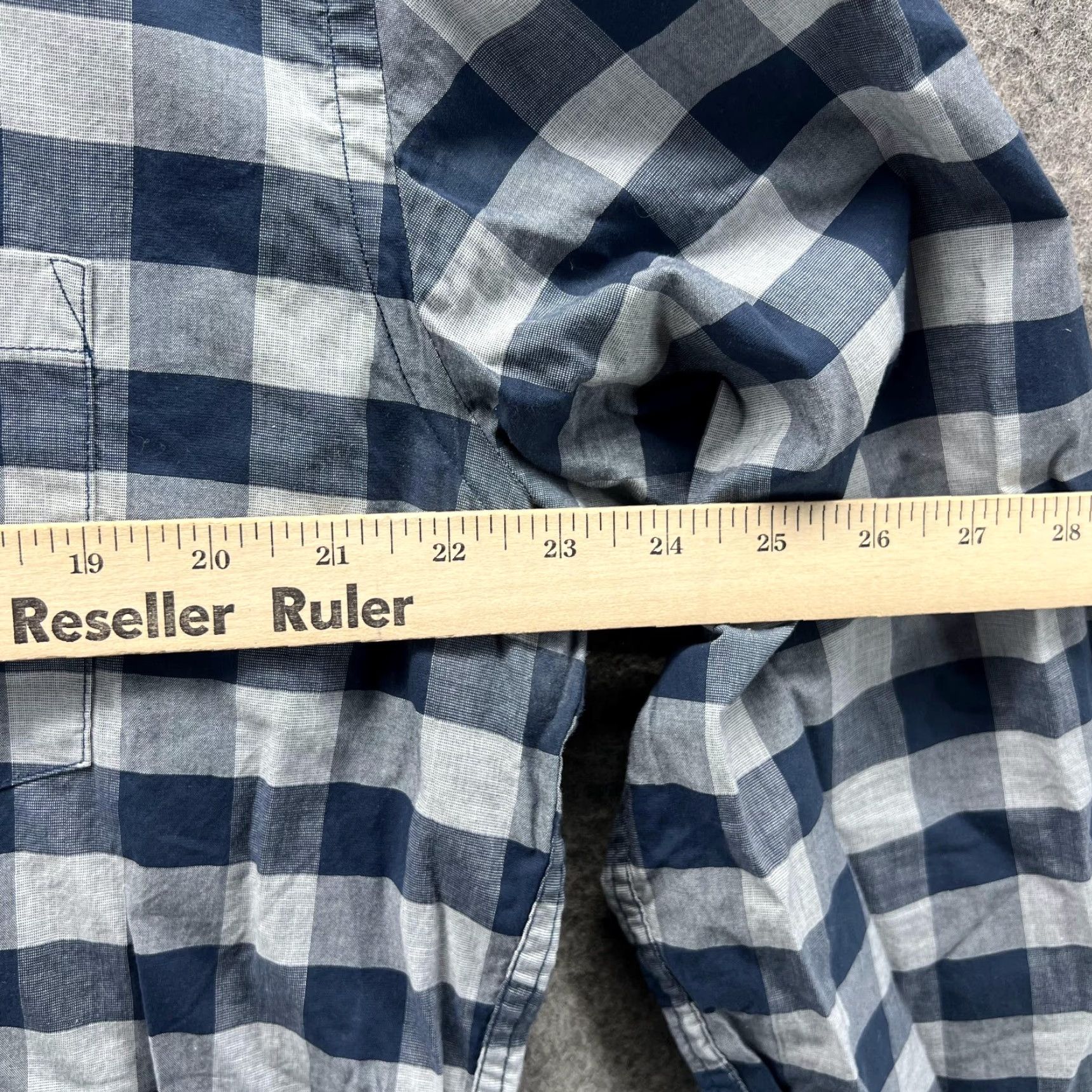 J.Crew J.CREW Shirt Men XL Blue Checkered Button-Down Slim Flex Washed Vintage Size US XL / EU 56 / 4 - 7 Thumbnail