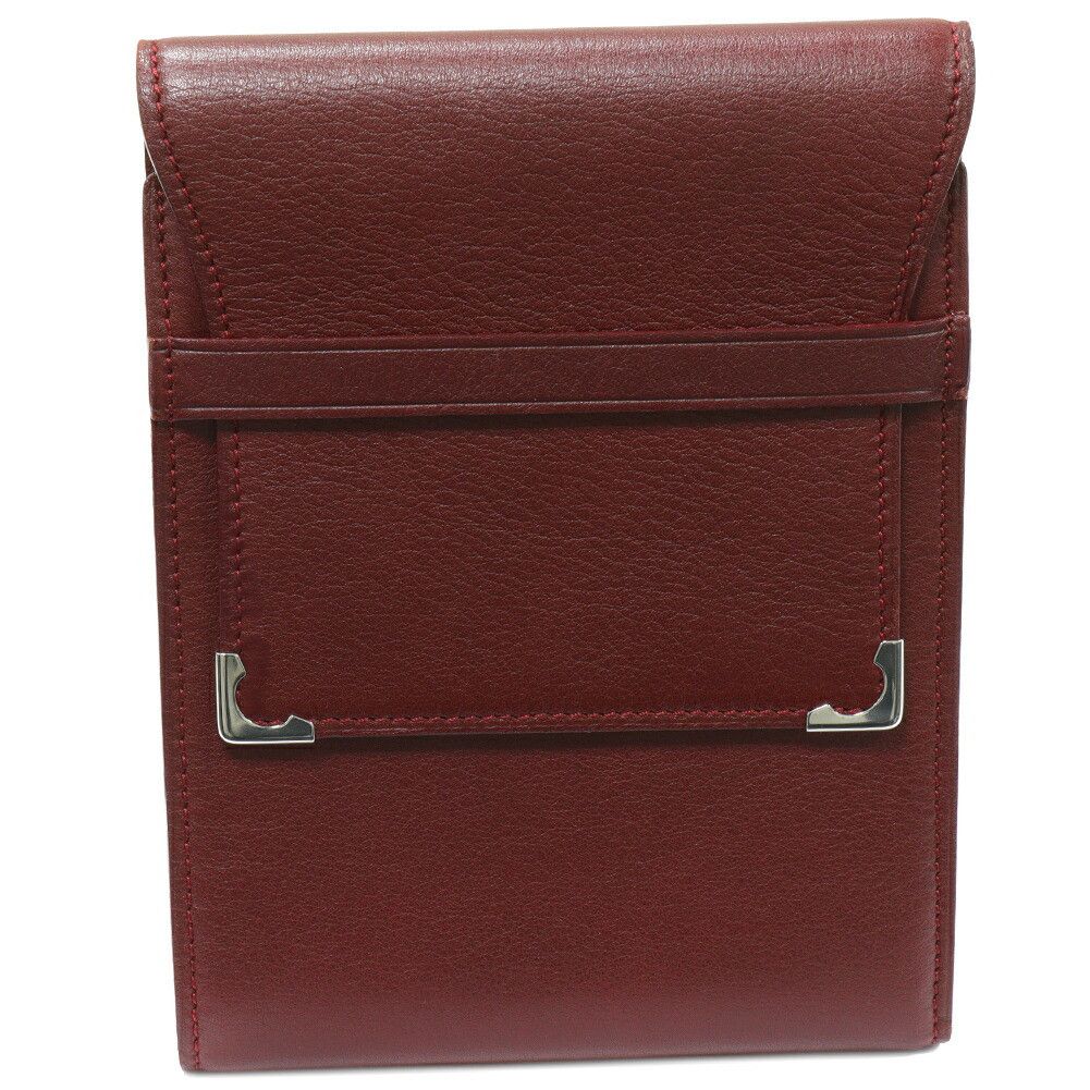 Cartier Cartier Cartier Calfskin Cabochon Line Bi-fold Wallet L3000580 Leather Short Wallet L3000580 DUTY FREE for USA Size ONE SIZE - 1 Thumbnail