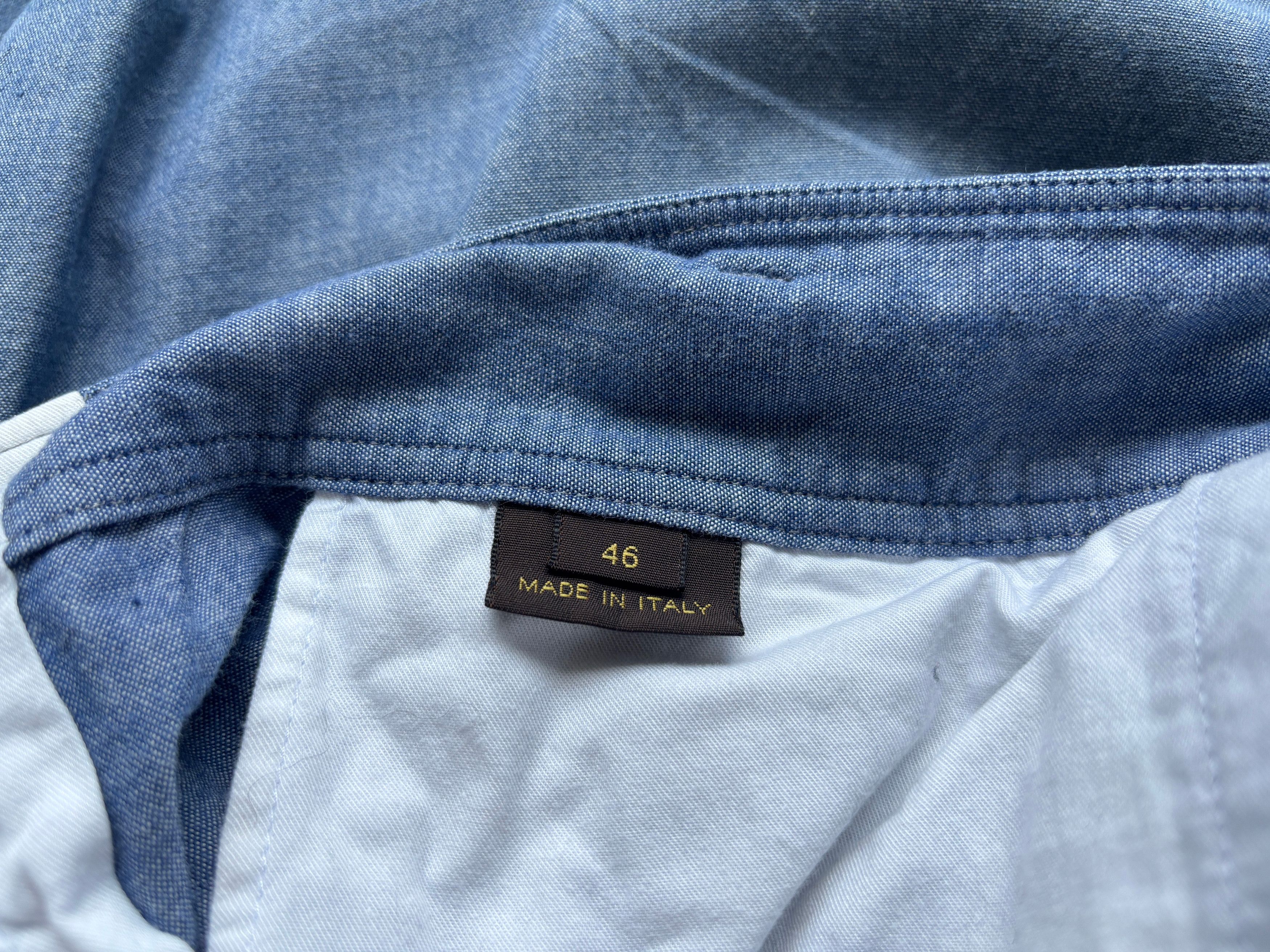 Louis Vuitton Louis Vuitton Blue Cotton Chambray Shorts 39-40 Size US 32 / EU 48 - 8 Thumbnail